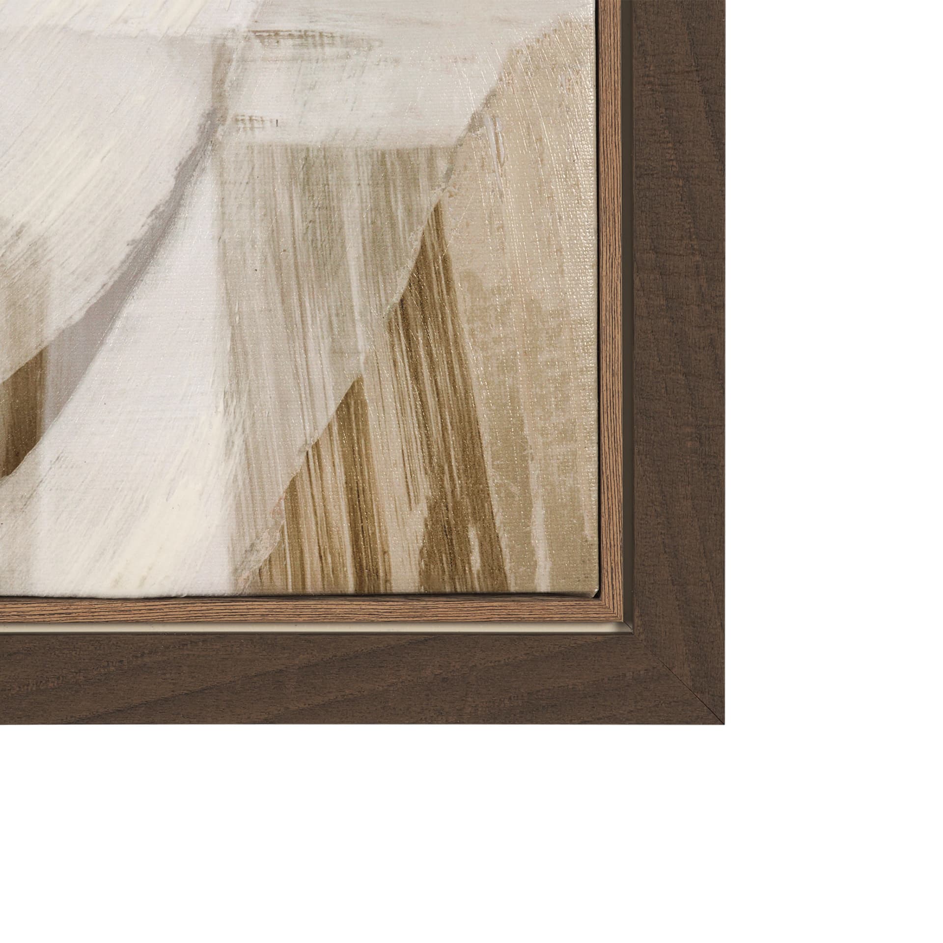 Neutral Forms II by Hannah Dawson Hand-Embellished Textured Framed Canvas Artwork — product photograph