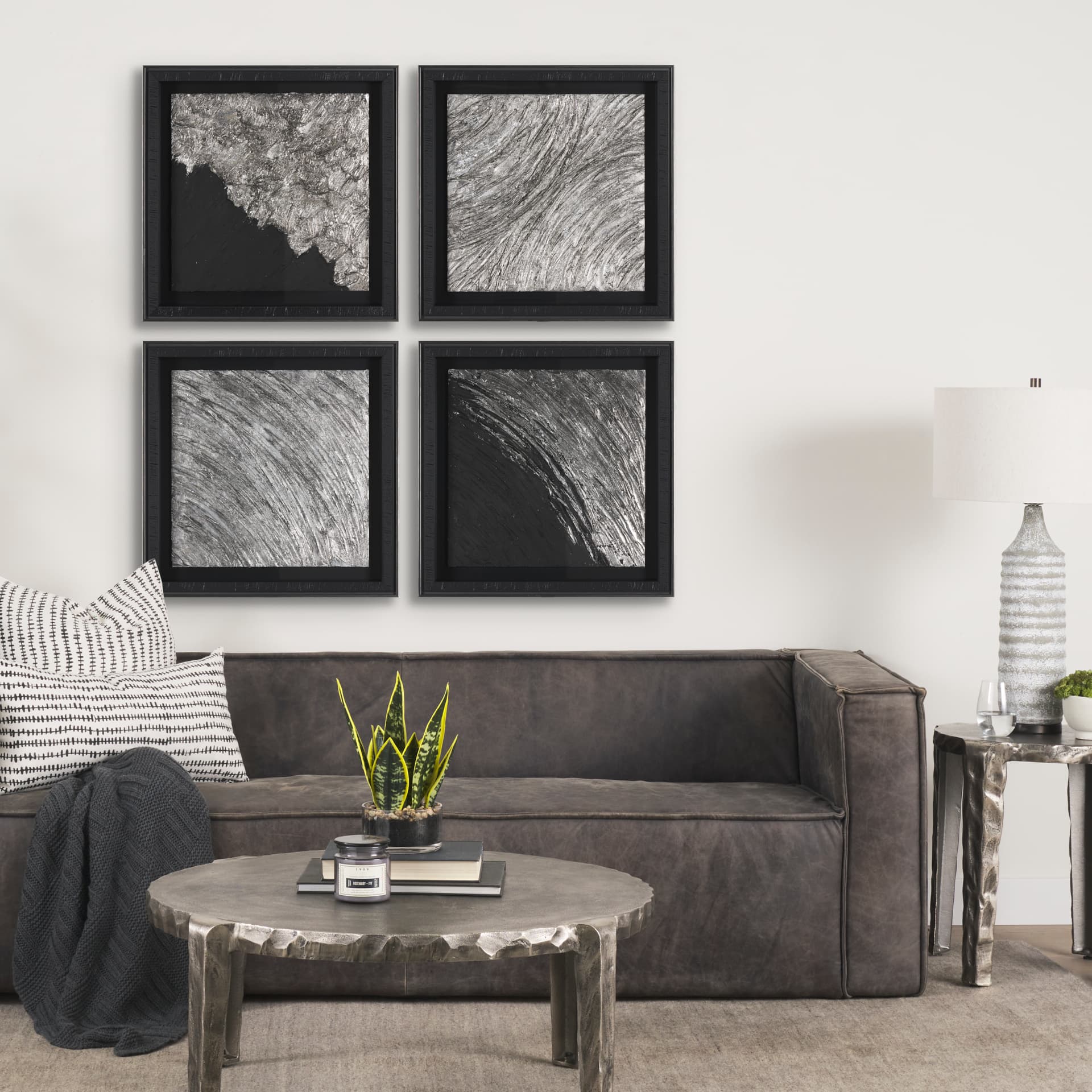 Sand Casting I by Morgan McLaren a Framed Art Print Matted under Glass — in a styled room