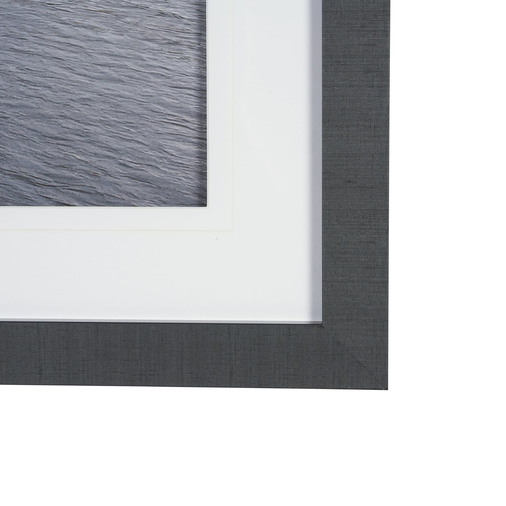 Waterfront of Alesund, Norway by Richard Silver Textured Framed Photo Print Matted under Glass — product photograph