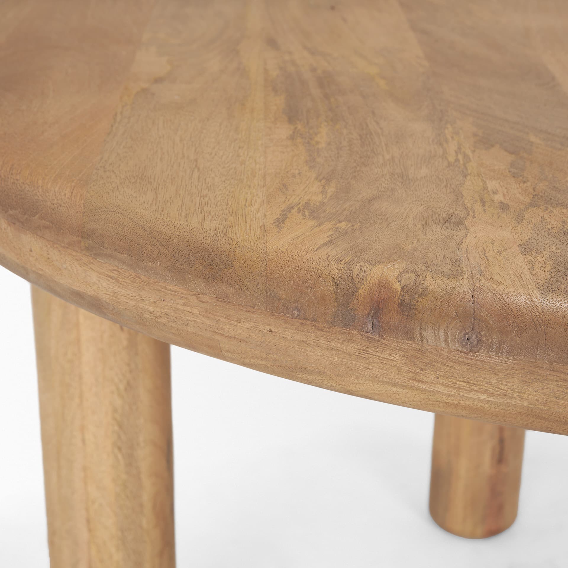 Soma 48" Round Dining Table | Modern | Light Brown Wood | Seats 4 — product photograph