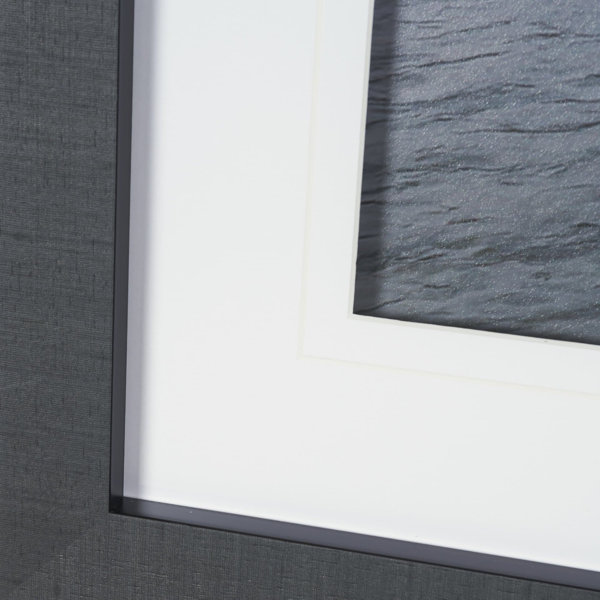 Waterfront of Alesund, Norway by Richard Silver Textured Framed Photo Print Matted under Glass — product photograph