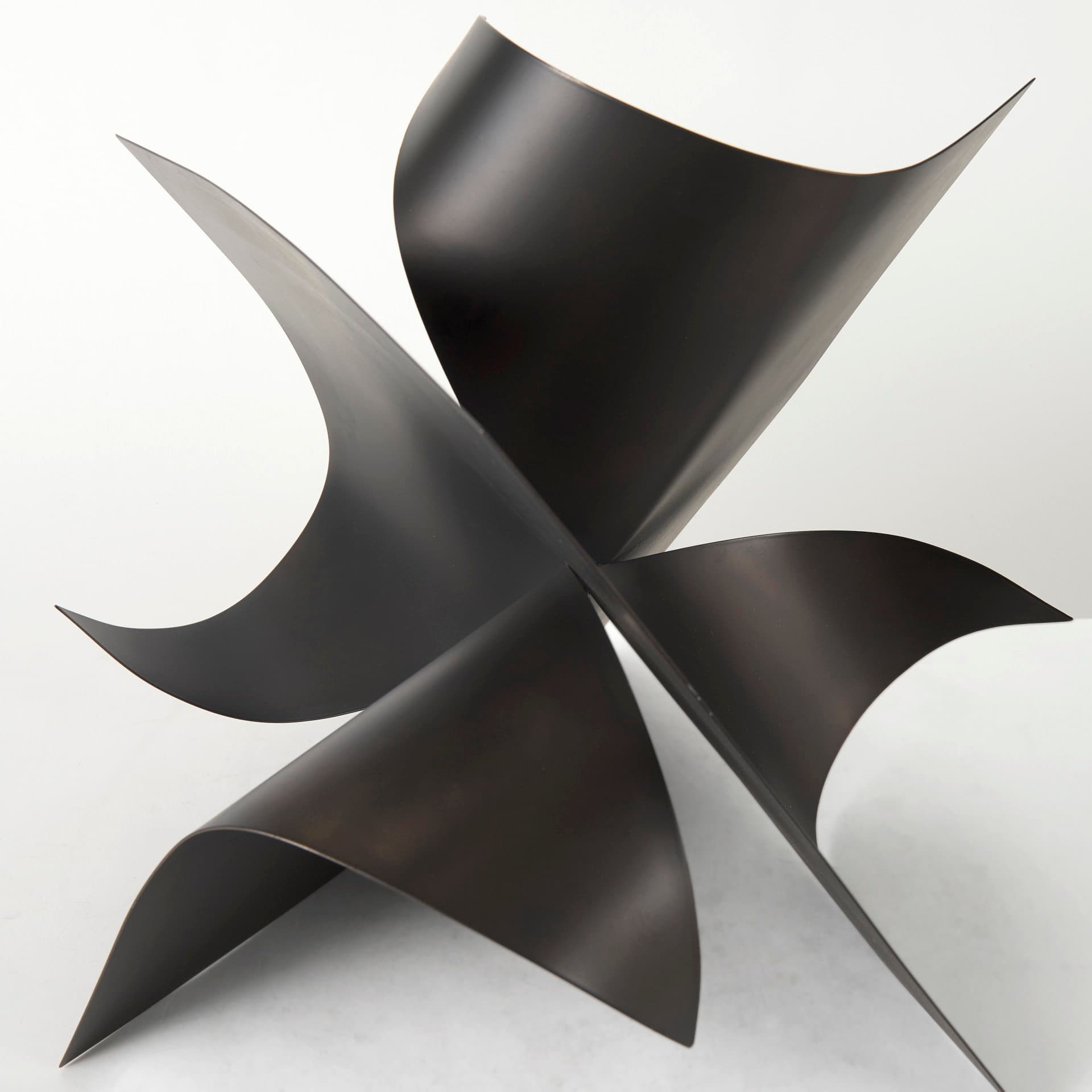 Francesca 18.1L x 18.1W x 18.1H Black Metal Sculptural Decorative Object — product photograph