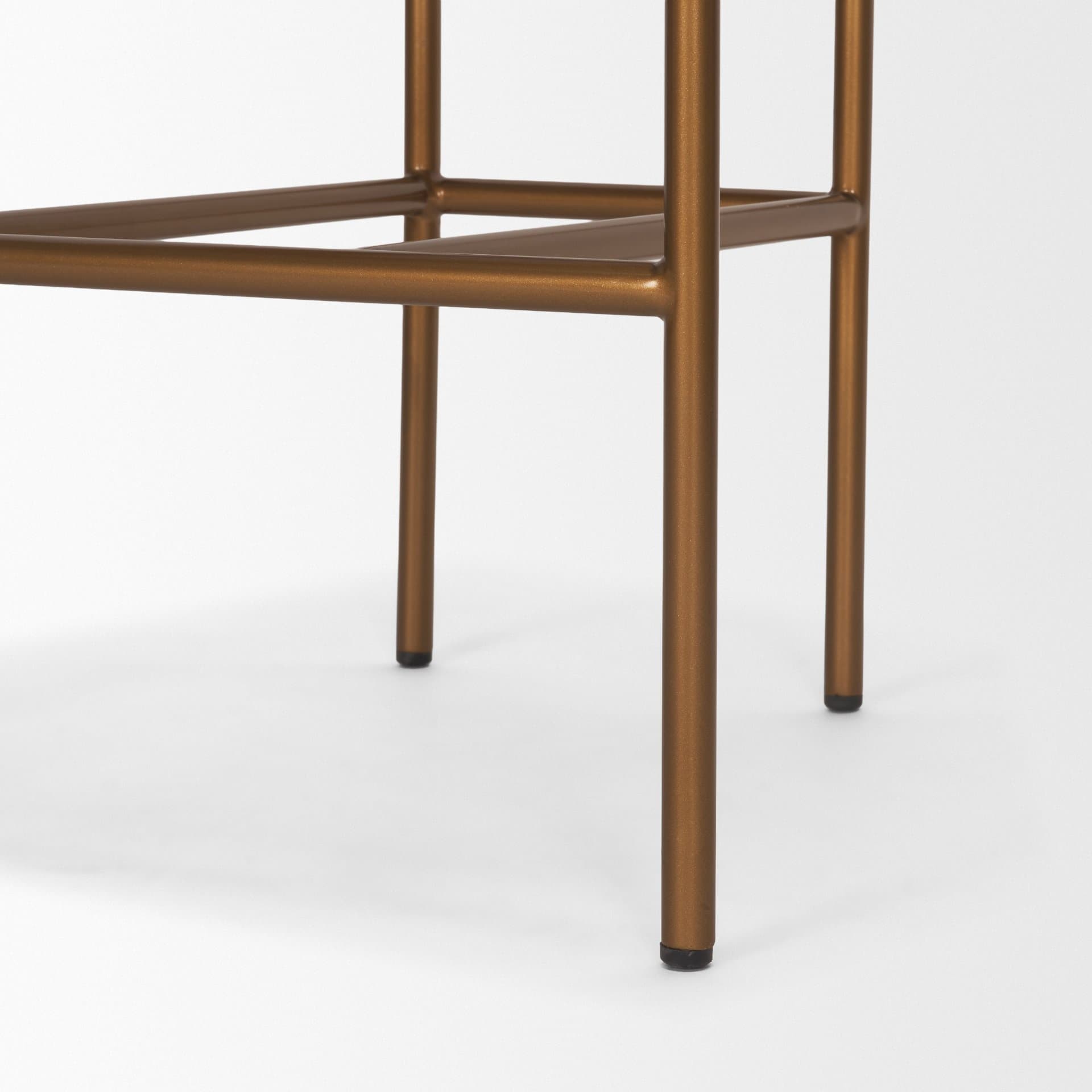 Parker Backless 36.5in Seat Counter Stool | Charcoal Brown Leather — product photograph