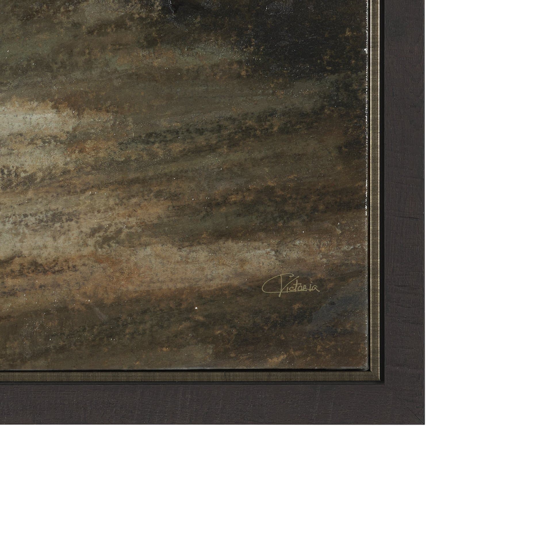 Forest Edge II by Mercana Studio Hand-Embellished Textured Framed Canvas Artwork — product photograph