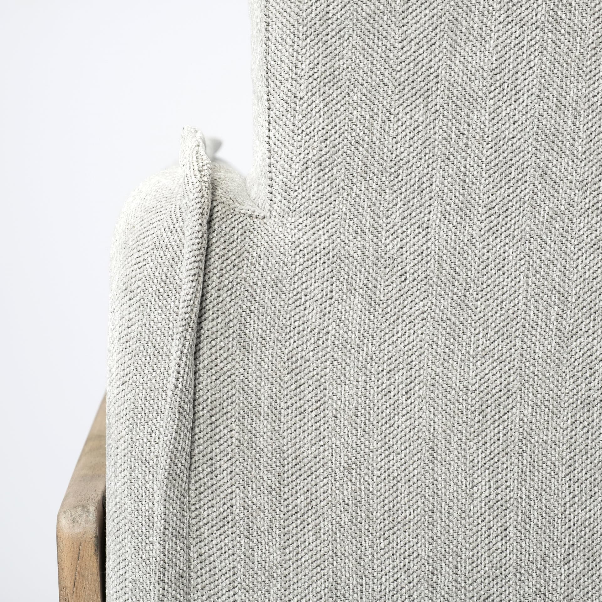 Roy I 84" Frost Gray Upholstered Three Seater Sofa — product photograph
