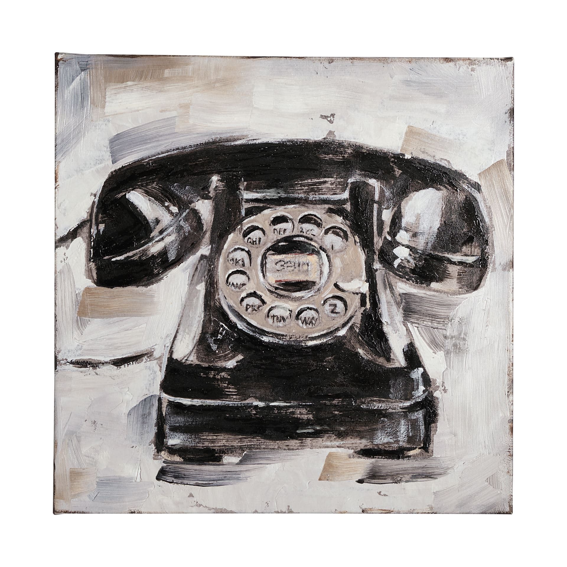 Retro Phone I by Ethan Harper a Hand Embellished Textured Canvas — product photograph