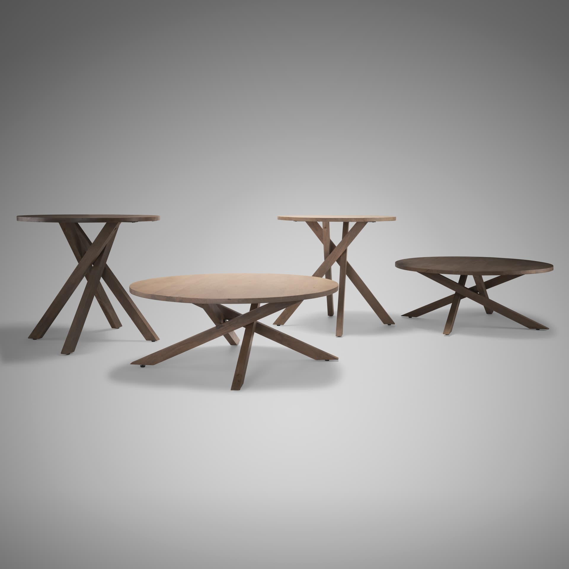 Solana Light Brown Wood Foyer Table — product photograph