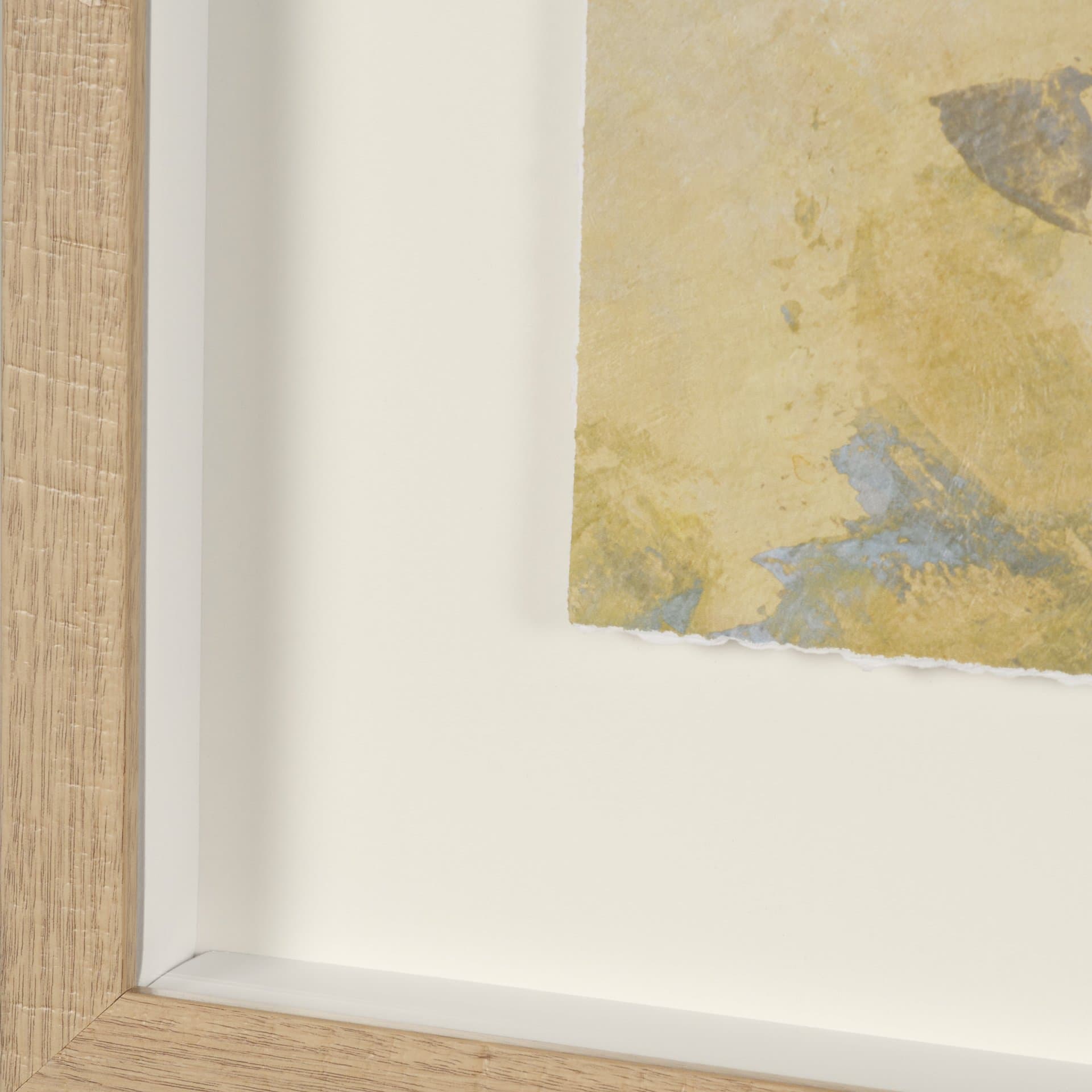 Curious I by Mercana Studio Hand Embelished Framed Artwork Matted under Glass — product photograph