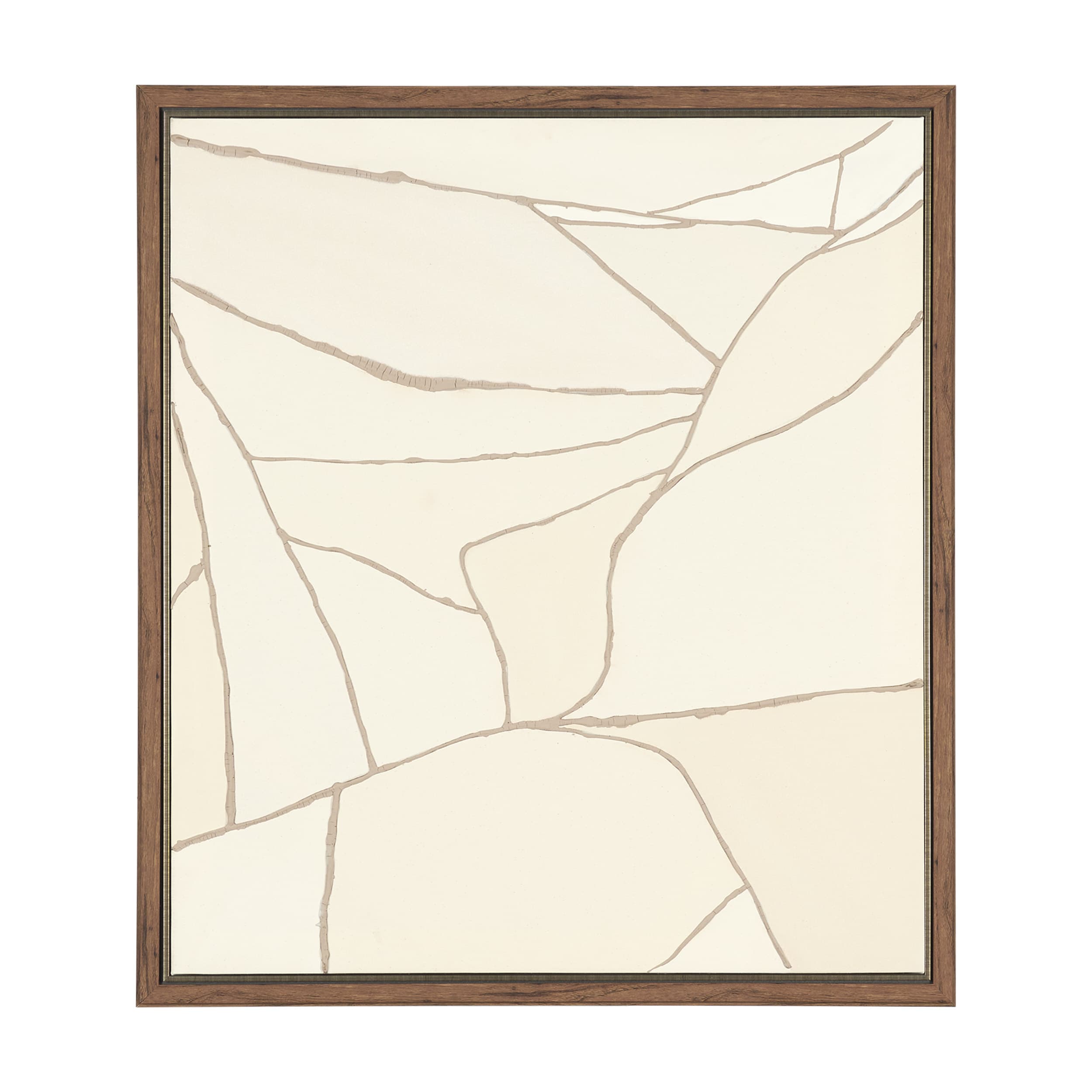 Field Patchwork II by Mercana Studio Handmade Original Framed Canvas Artwork — product photograph