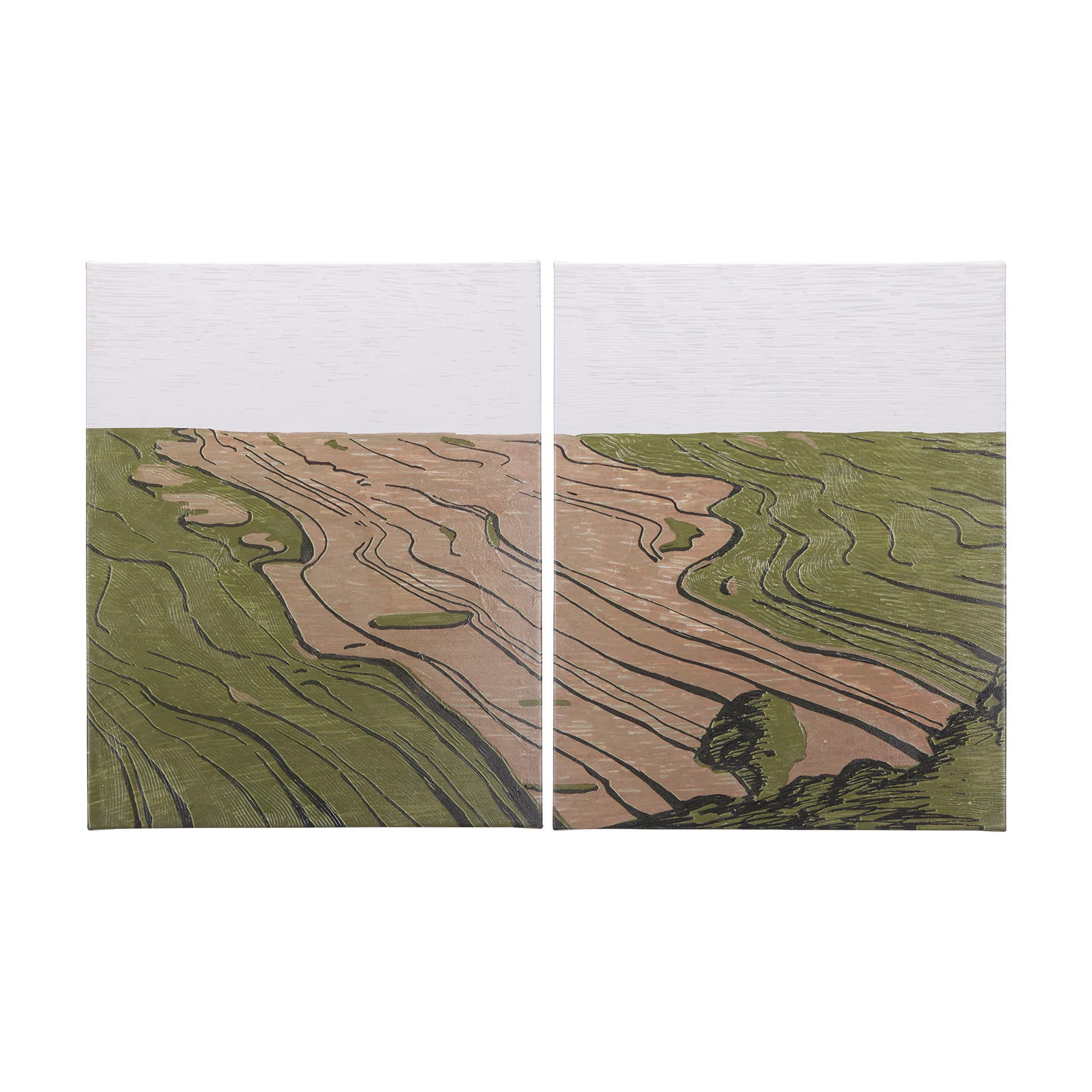 Farmland Spring I by Mercana Studio a Hand Embellished Textured Canvas — product photograph