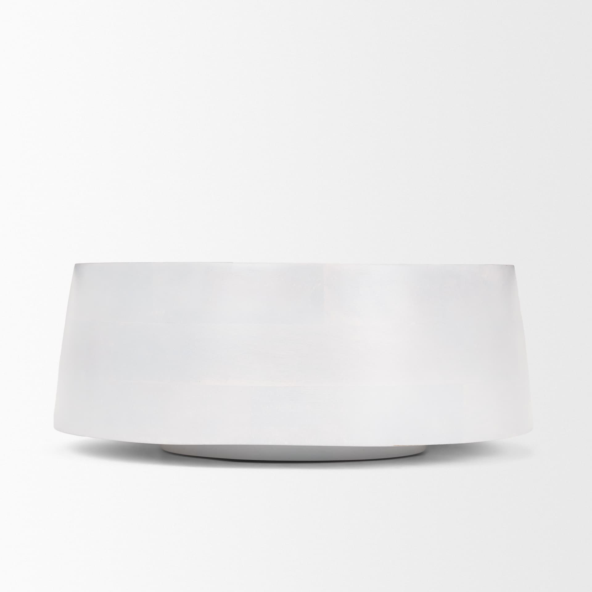 Kadara White Washed Solid Wood Decorative Bowl — product photograph