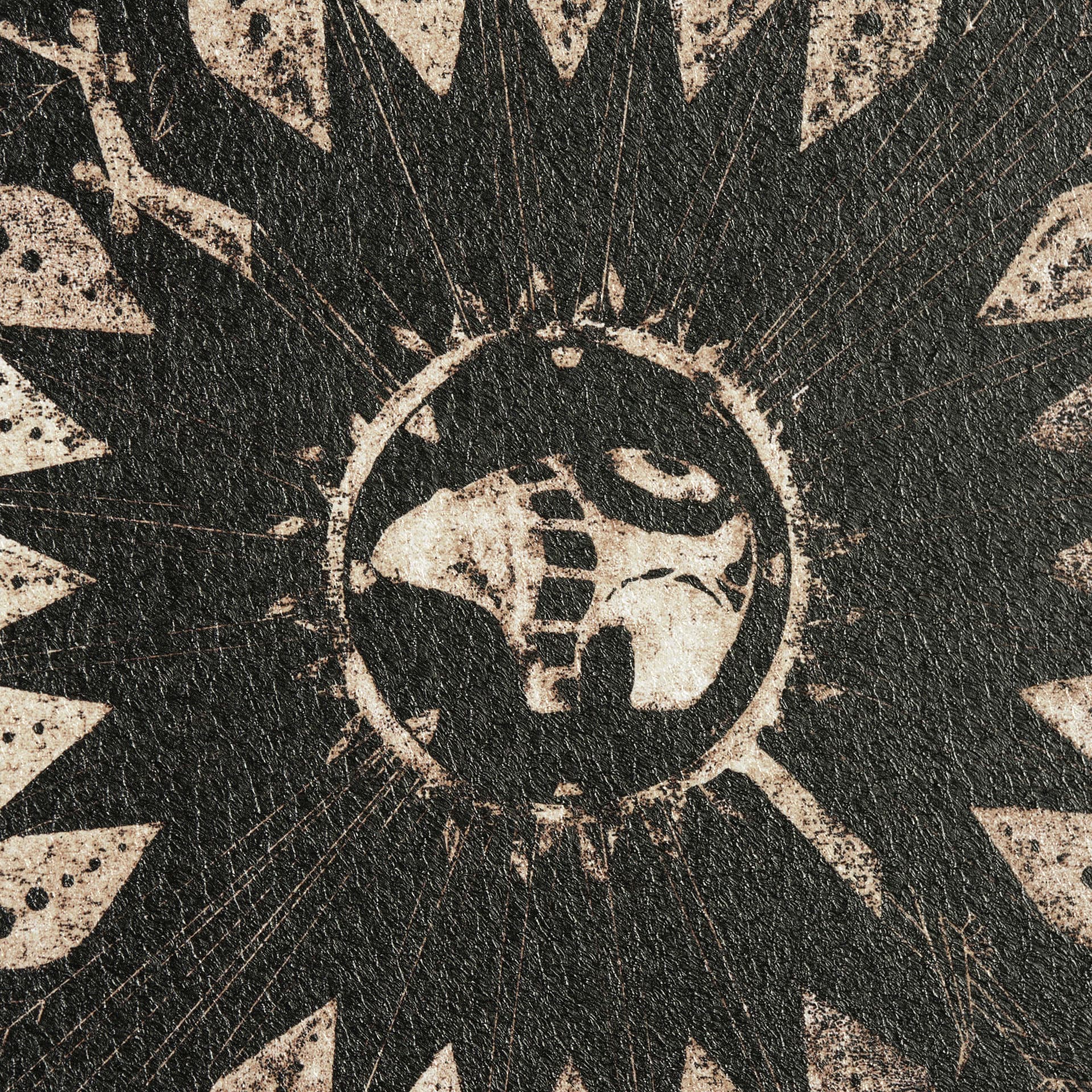 Sandpainting-Ink II by Mercana Studio Hand Embellished Textured Framed Art Print Matted under Glass — product photograph