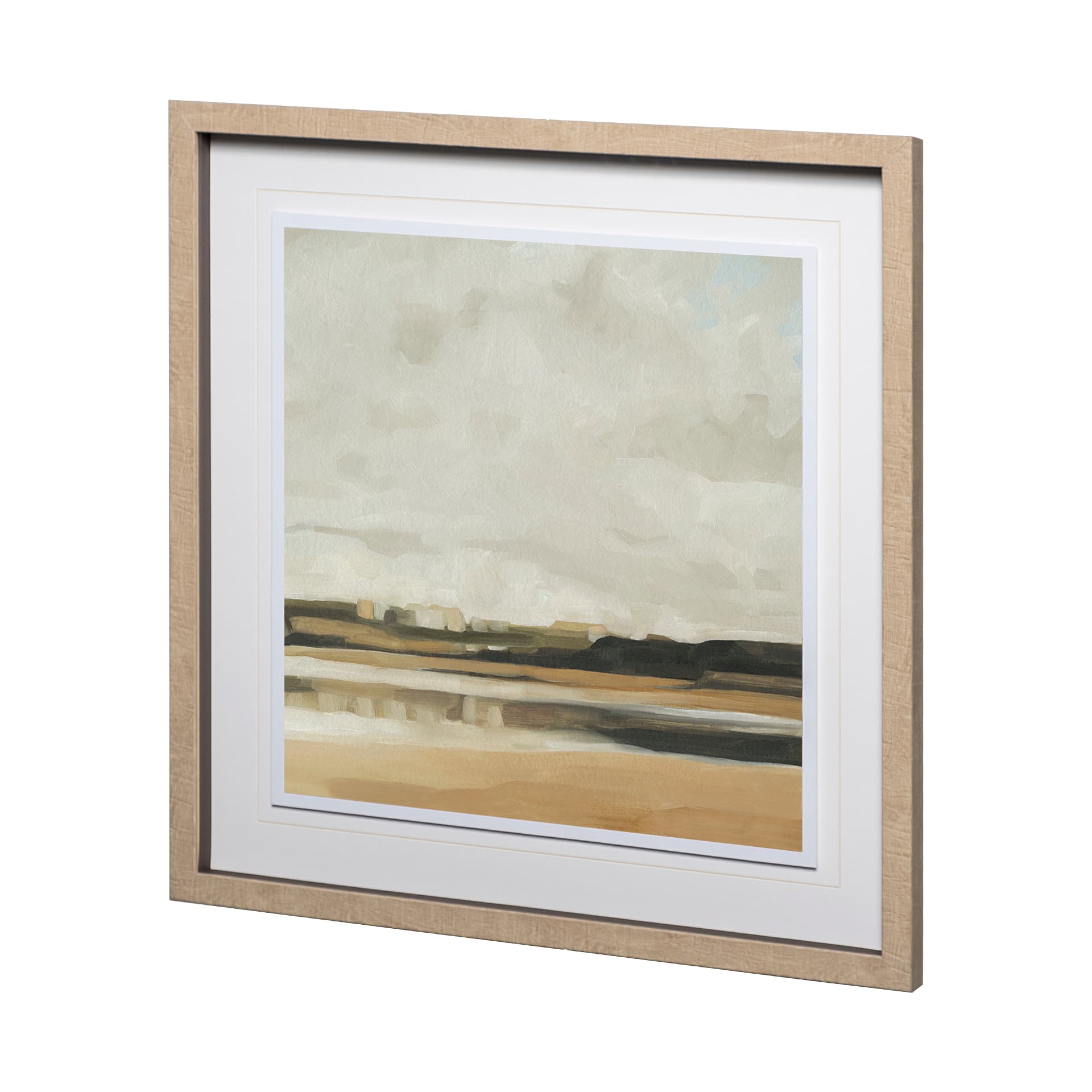 Wattwanderung II by Emma Scarvey a Framed Art Print Matted under Glass — product photograph