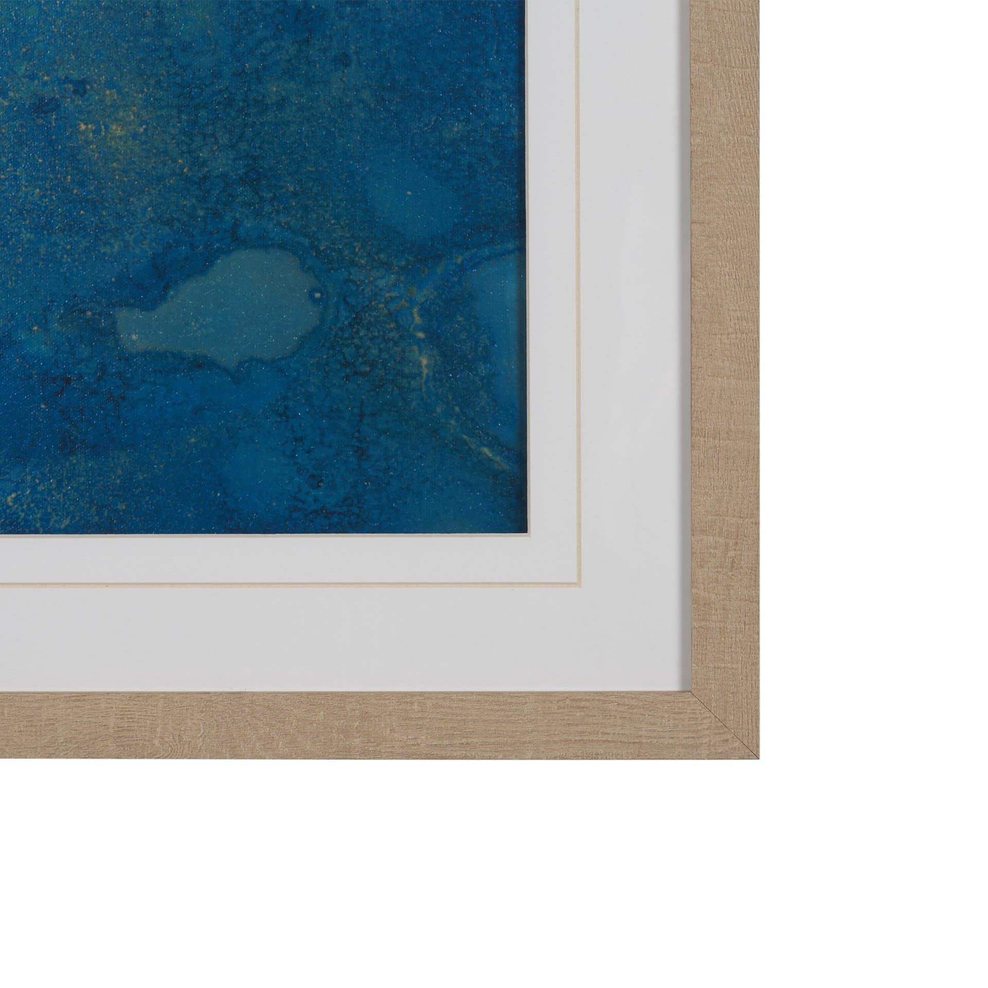 Rainy Day by Liz St. Andre Hand-Embellished Textured Framed Artwork Matted under Glass — product photograph
