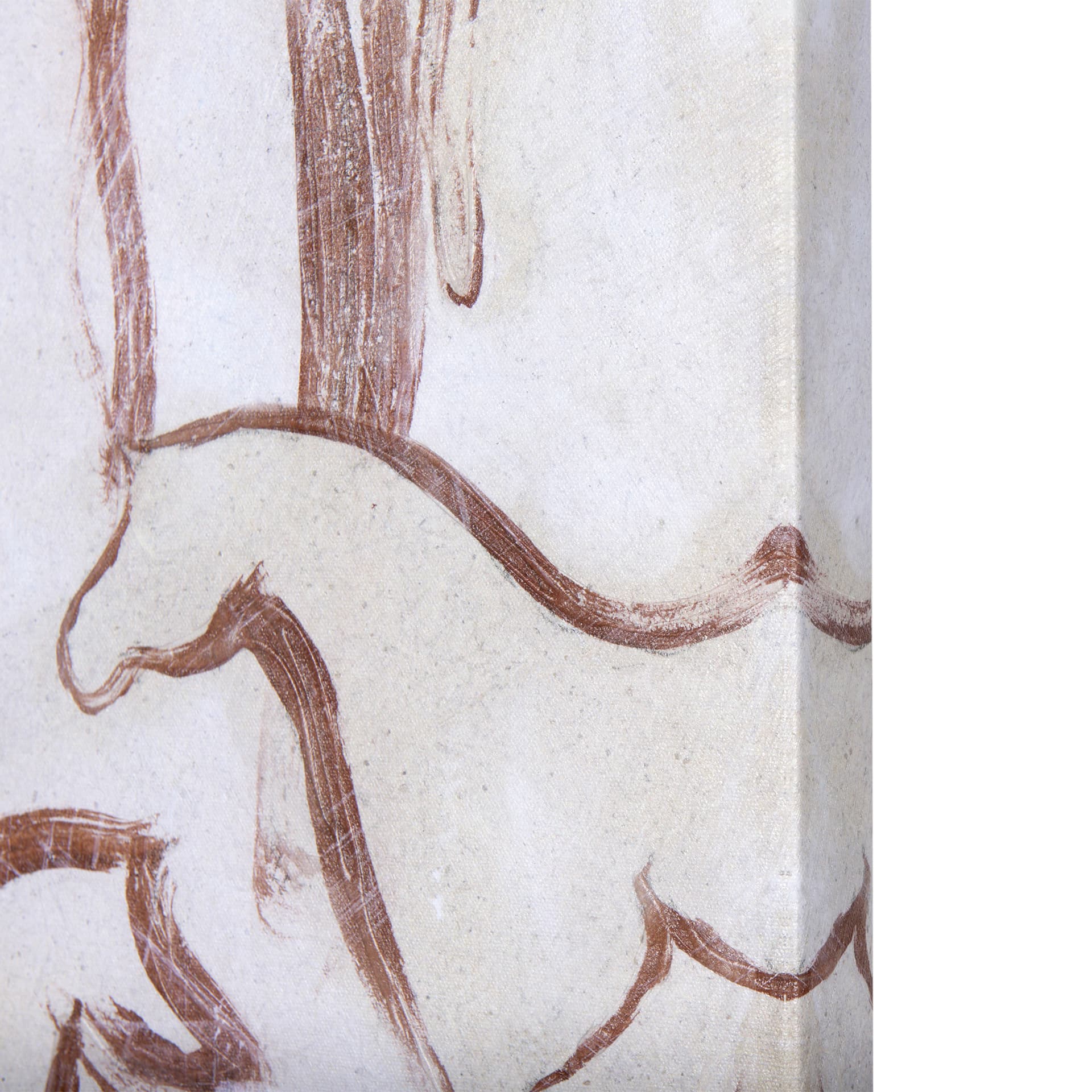 Horse Herd III by Mercana Studio a Hand Embellished Textured Canvas — product photograph