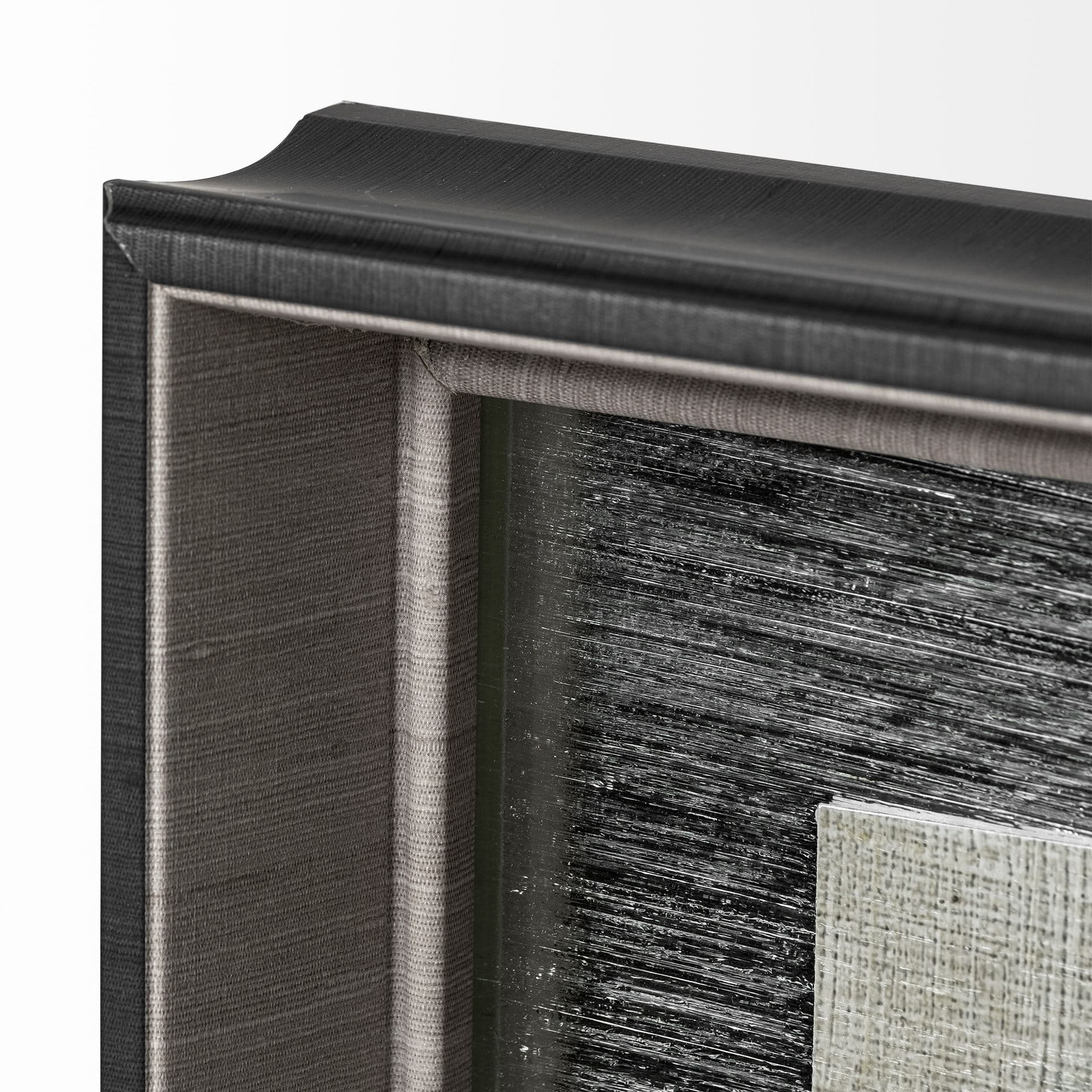 Bohemian Ikat IV by Chariklia Zarris a Hand Embellished Textured Framed Art Print Matted under Glass — product photograph