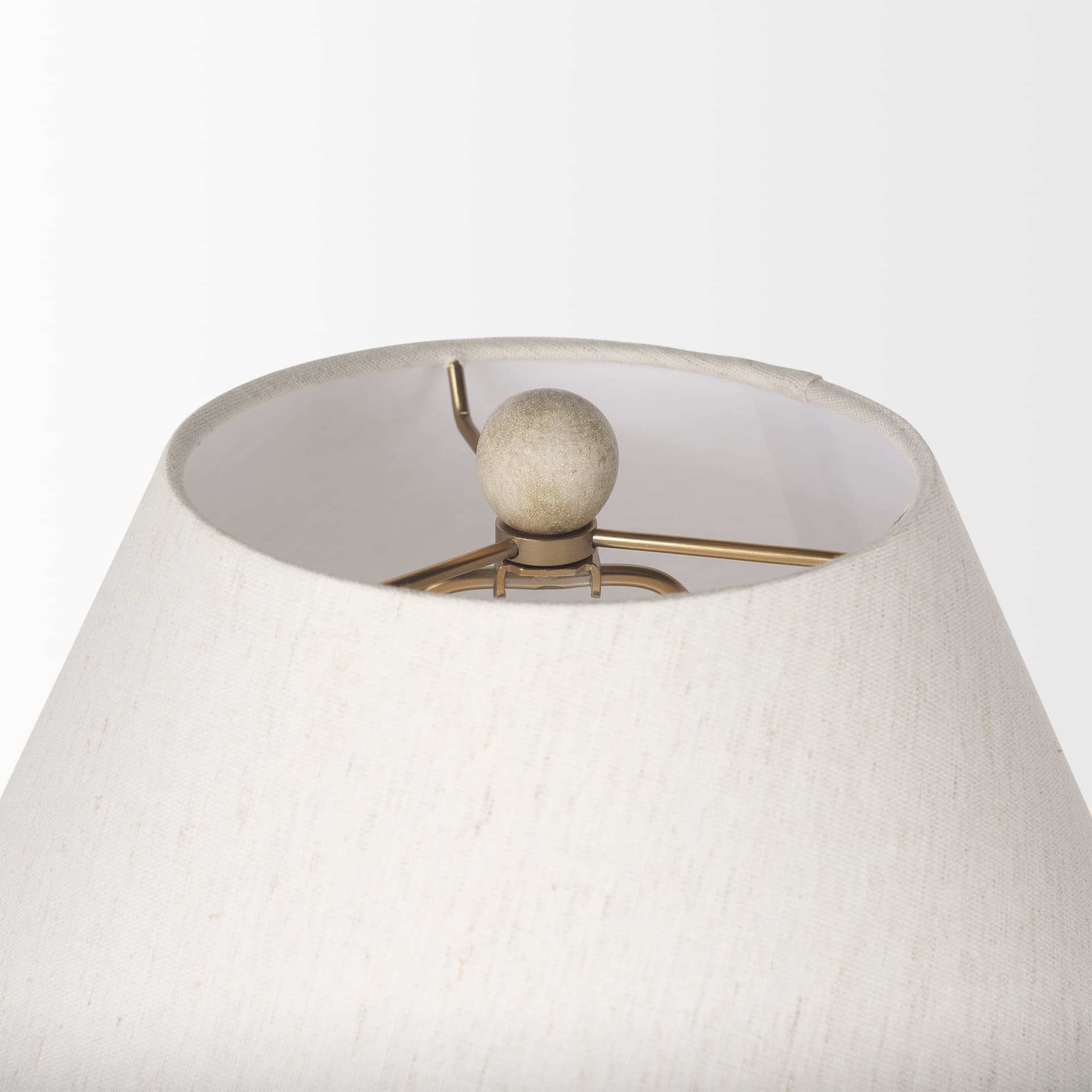 Marvin Taupe Ceramic Table Lamp — product photograph
