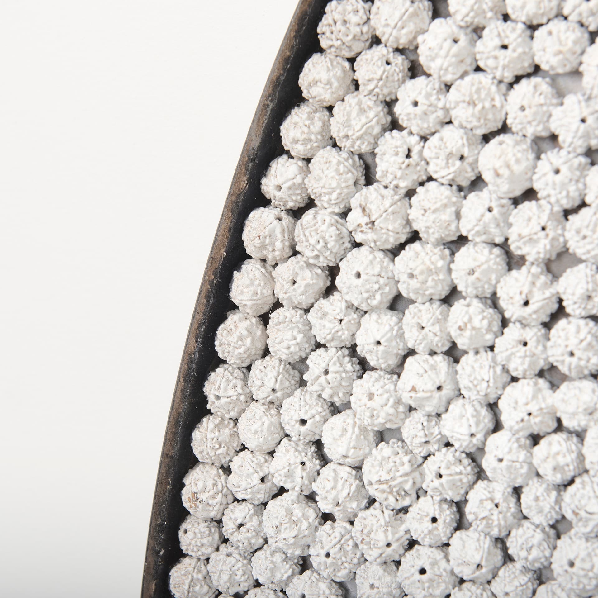 Varoona Decorative Wall Object featuring Rudraksha Stones — product photograph