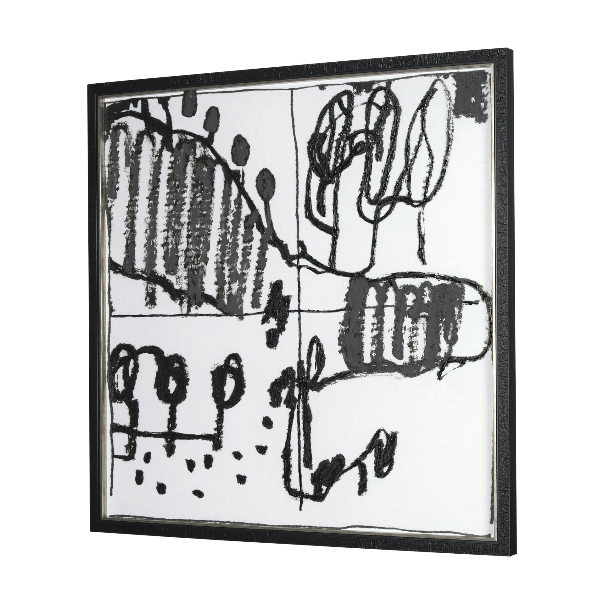 Lost Treasure Map VI by Mercana Studio a Hand Embellished Textured Framed Art Print — product photograph