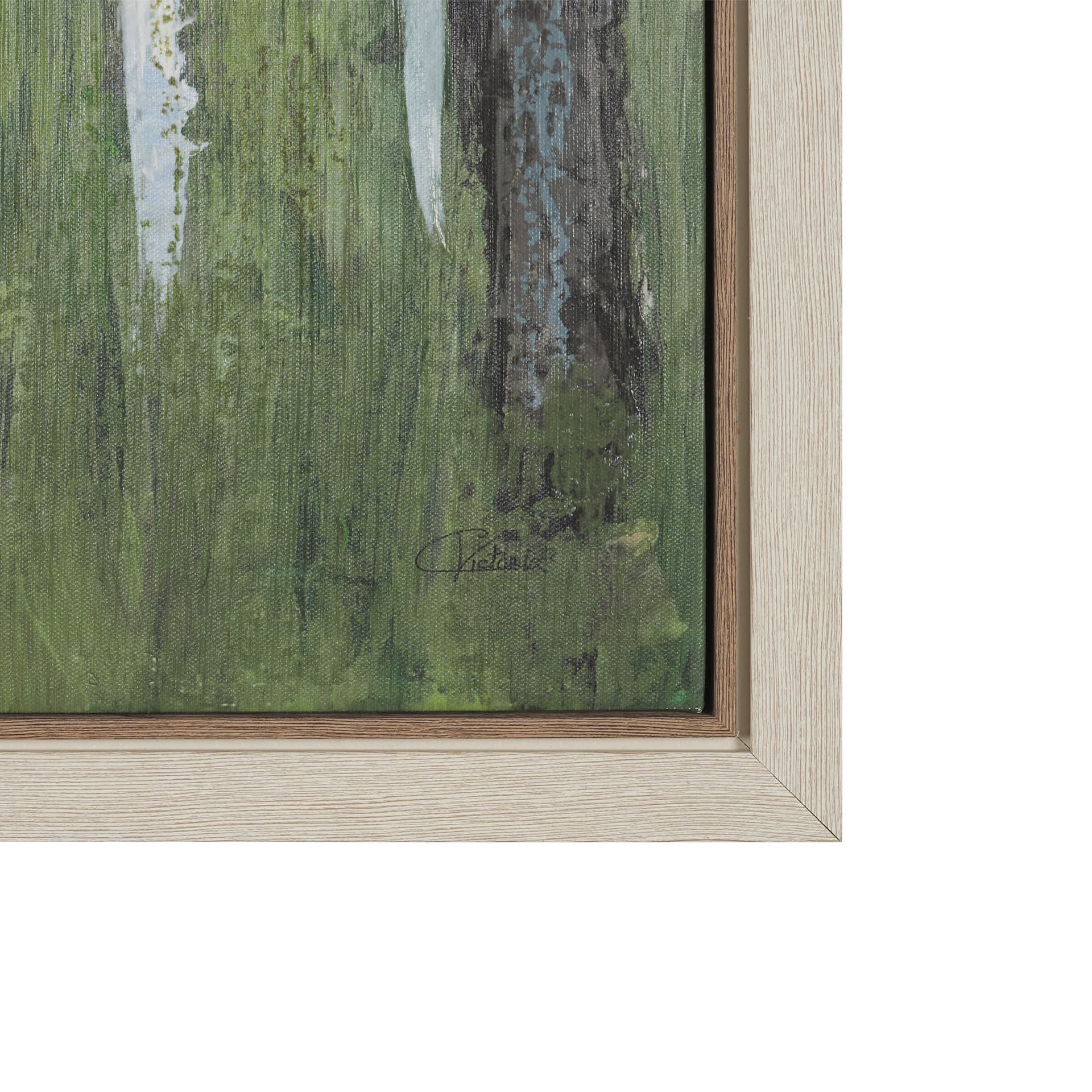 Summer Garden II by Mercana Studio Hand-Embellished Textured Framed Canvas Artwork — product photograph
