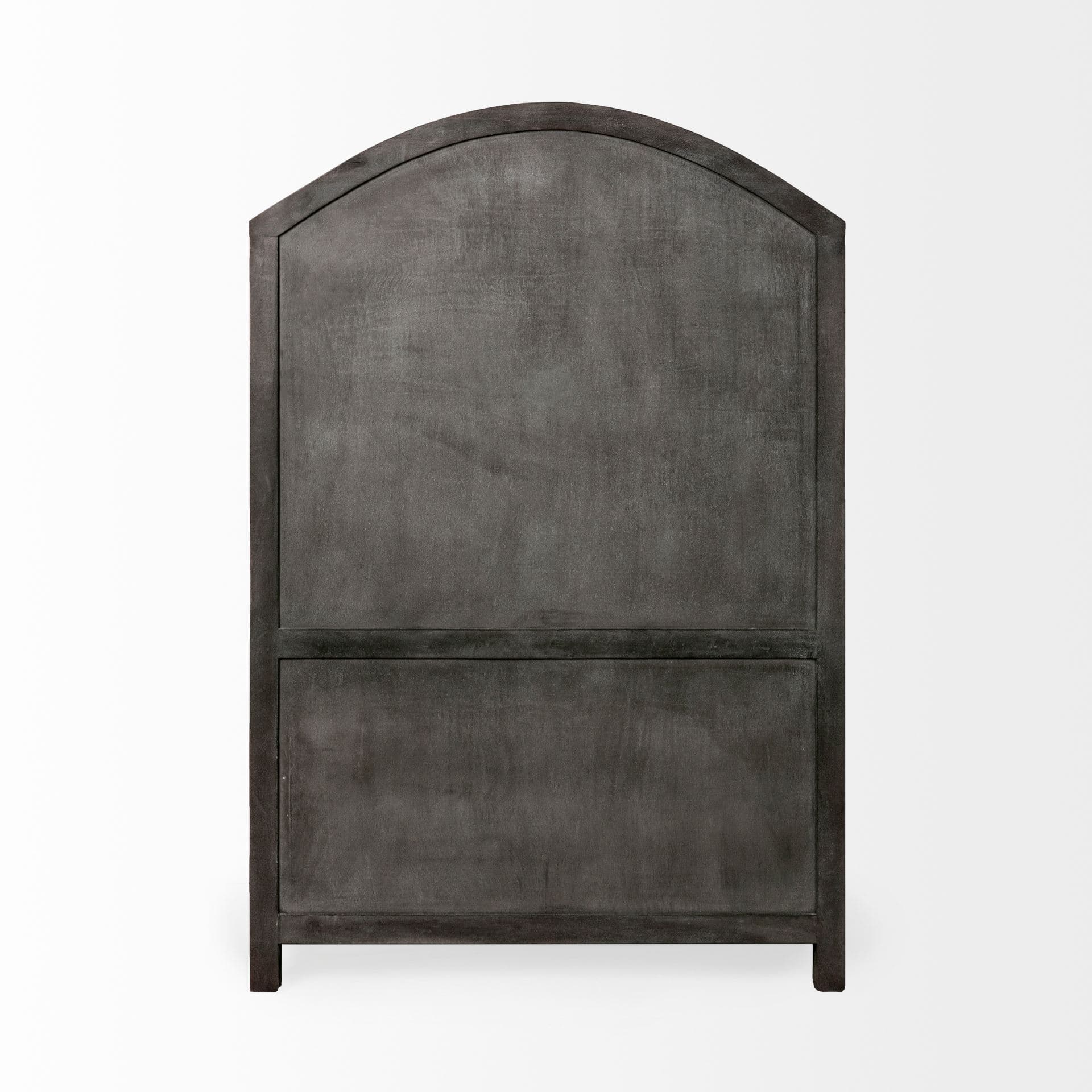 Barrett 48.5L X 17.25W X 73H Gray Solid Wood Display Cabinet — product photograph