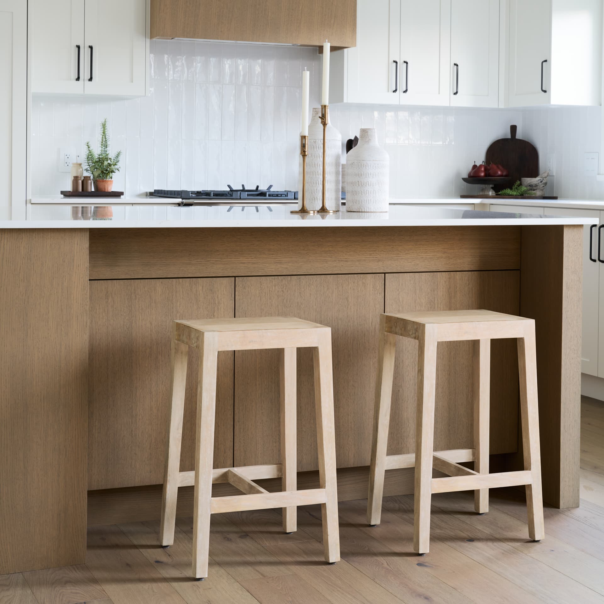 Colony Backless 25in Seat Counter Stool | Light Brown — product photograph