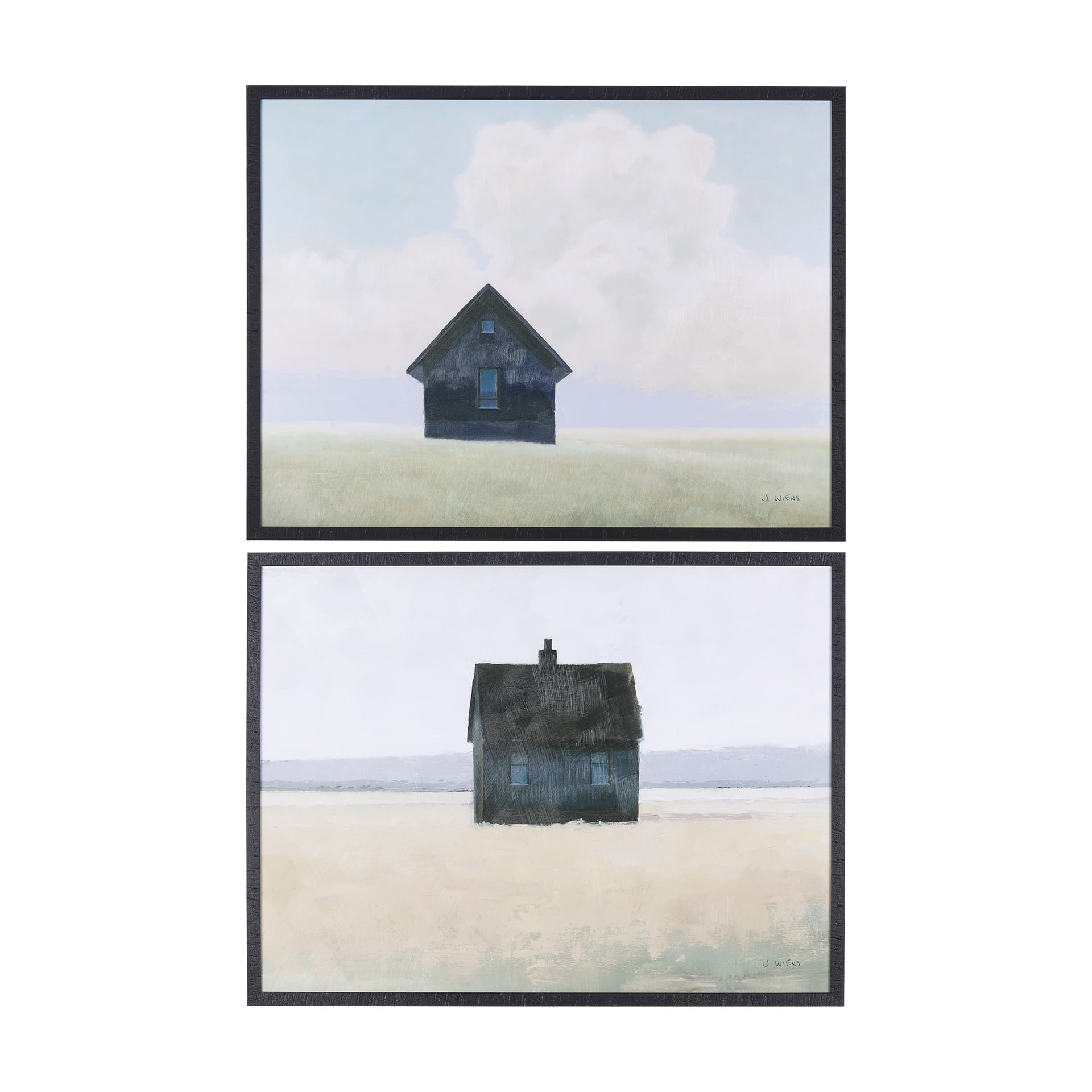 Lonely Landscape I by Mercana Studio a Hand Embellished Textured Framed Art Print — product photograph