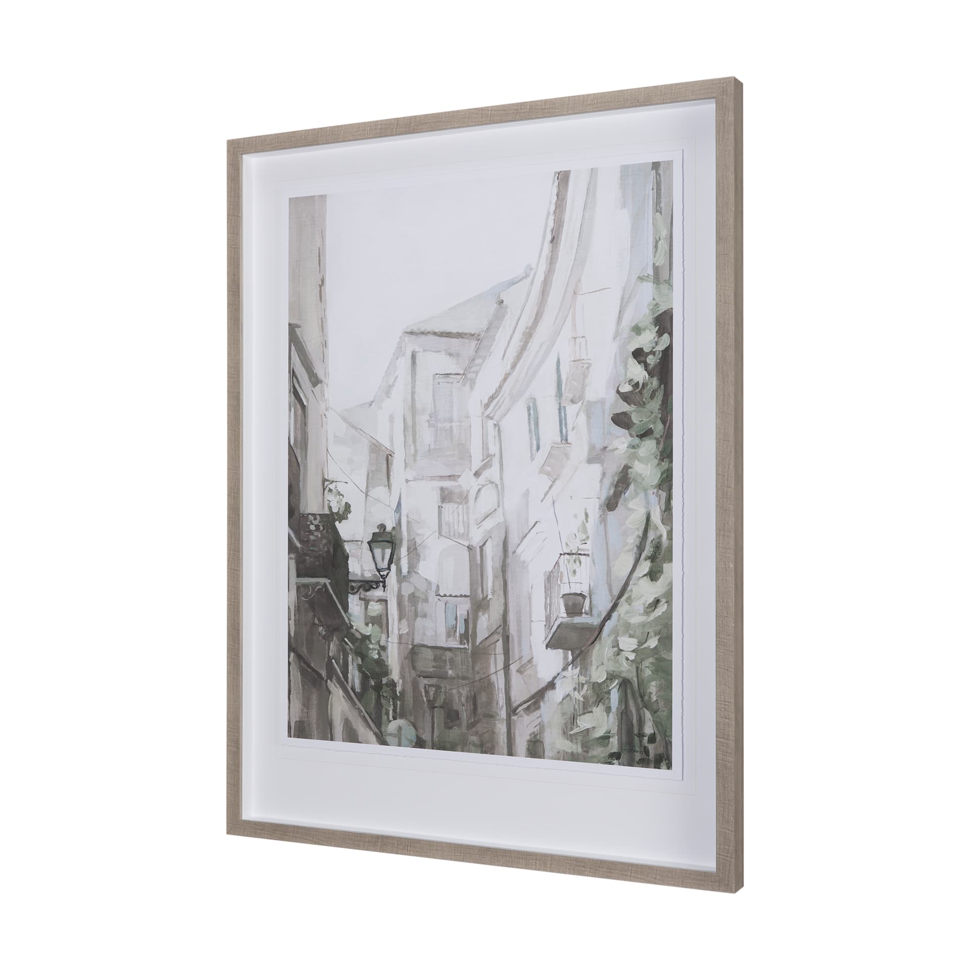 The Old Lodge Lane II by Natalia a Framed Art Print Matted under Glass — product photograph