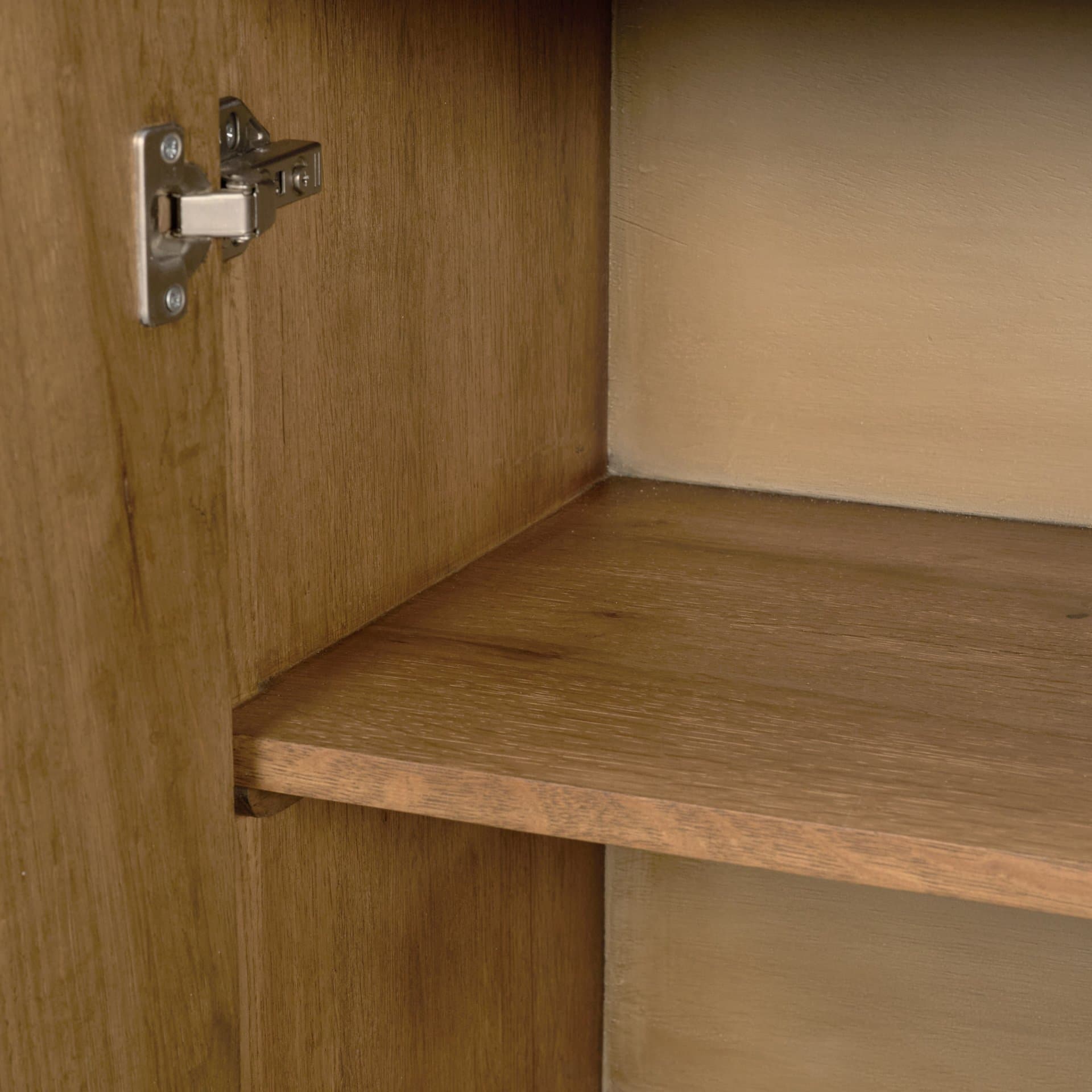 Alcott Brown Wood 4 Door Closed Sideboard — product photograph