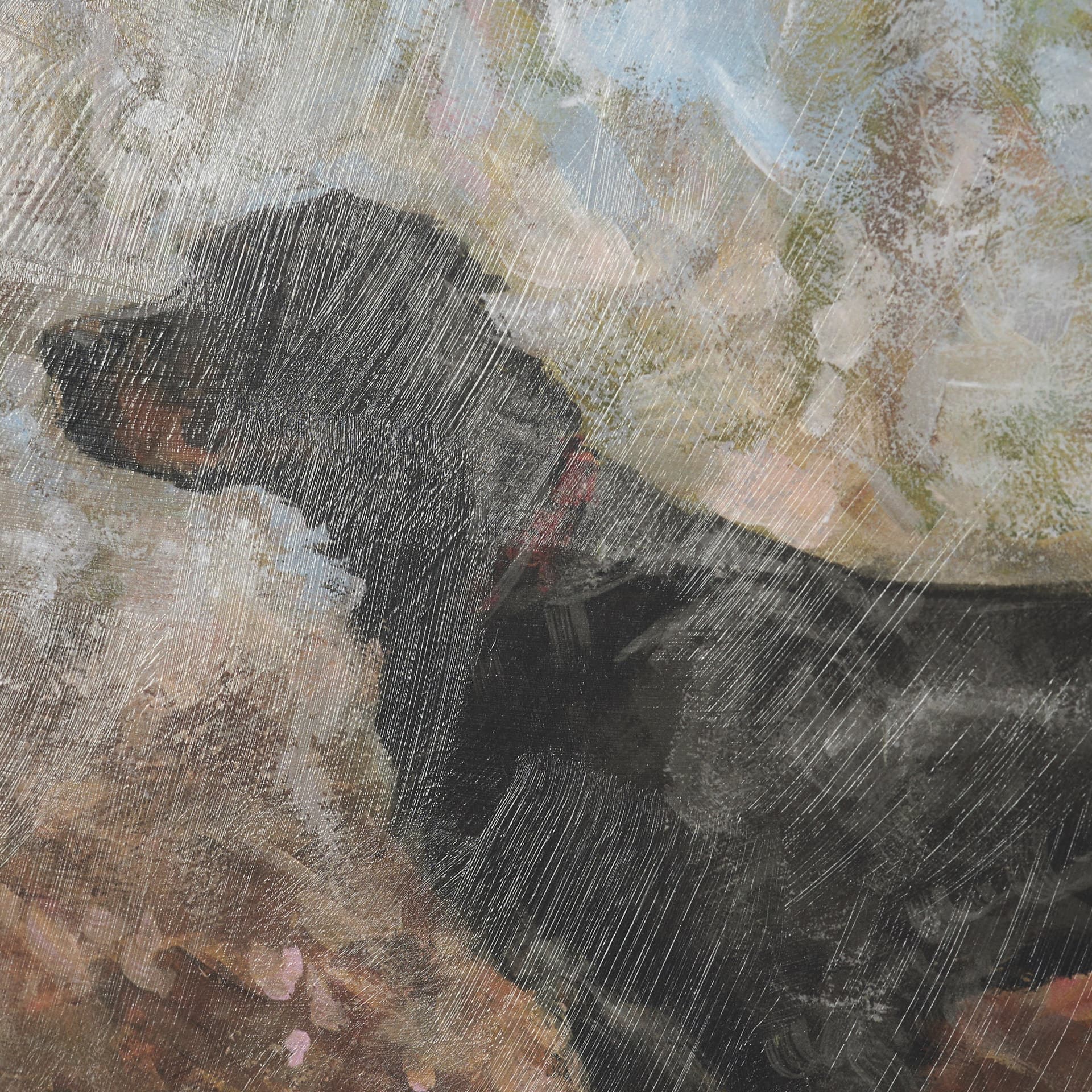 The Loyal Tracker II by Mercana Studio Textured Framed Artwork Matted under Glass — product photograph