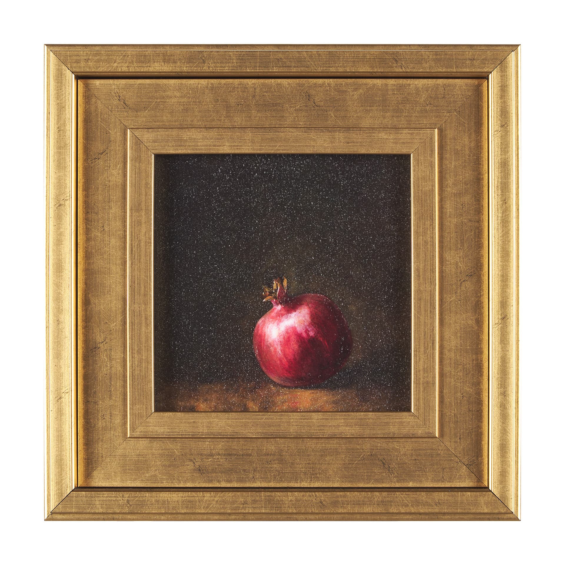 Lonely Pomegranate by Mercana Studio a Hand Embellished Framed Art Print — product photograph