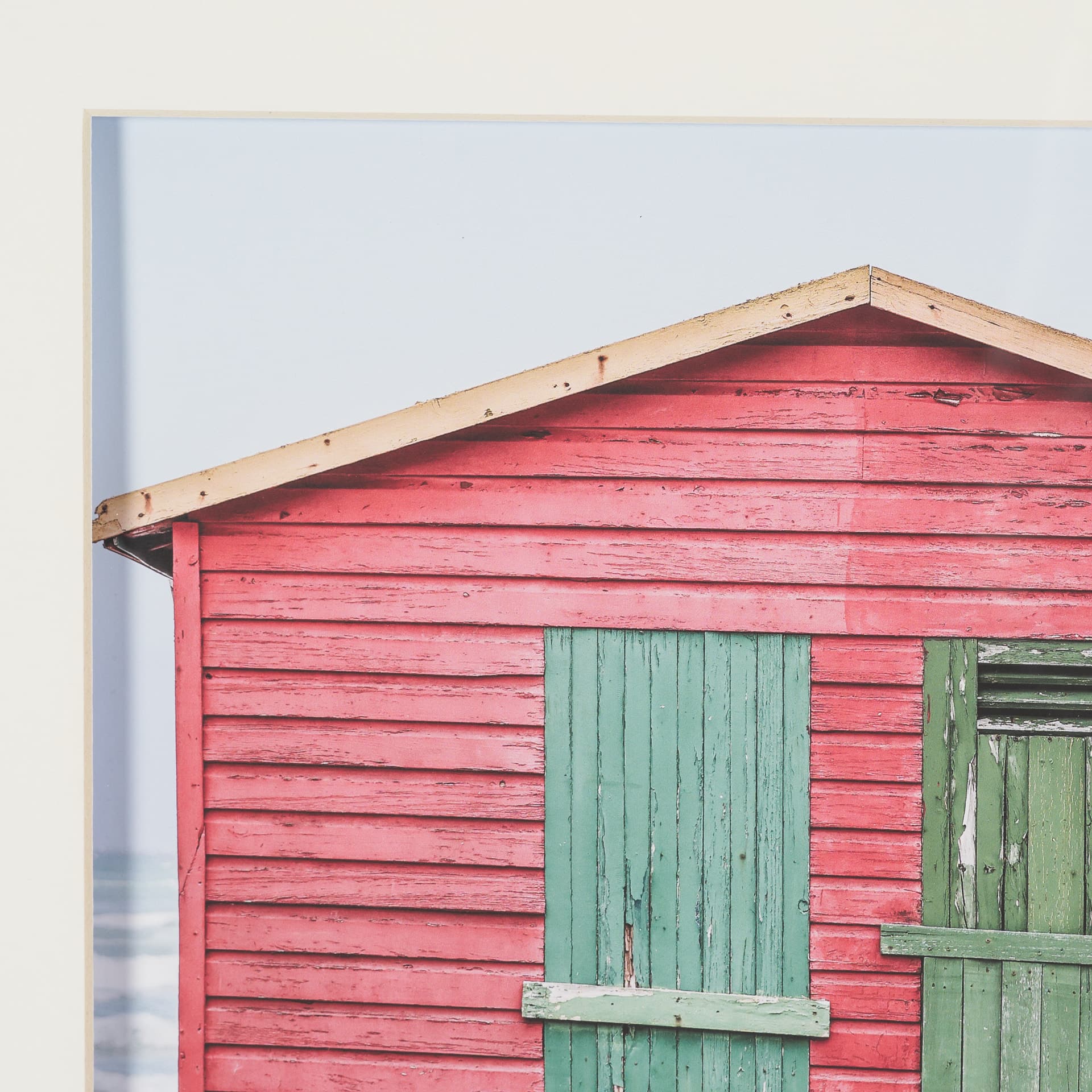 Beachfront Cabin by Shot By Clint Framed Photo Print Matted under Glass — product photograph