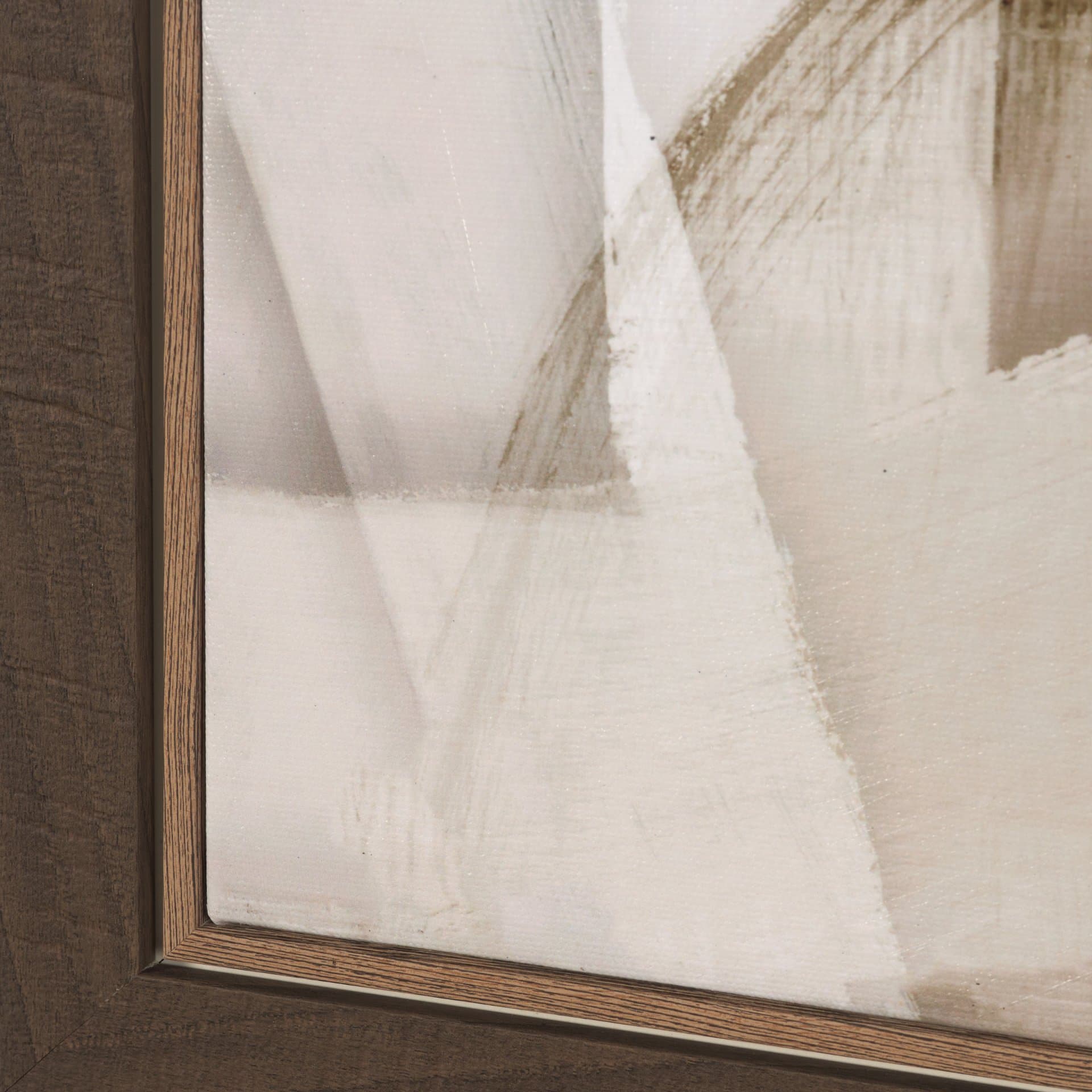 Neutral Forms I by Hannah Dawson Hand-Embellished Textured Framed Canvas Artwork — product photograph