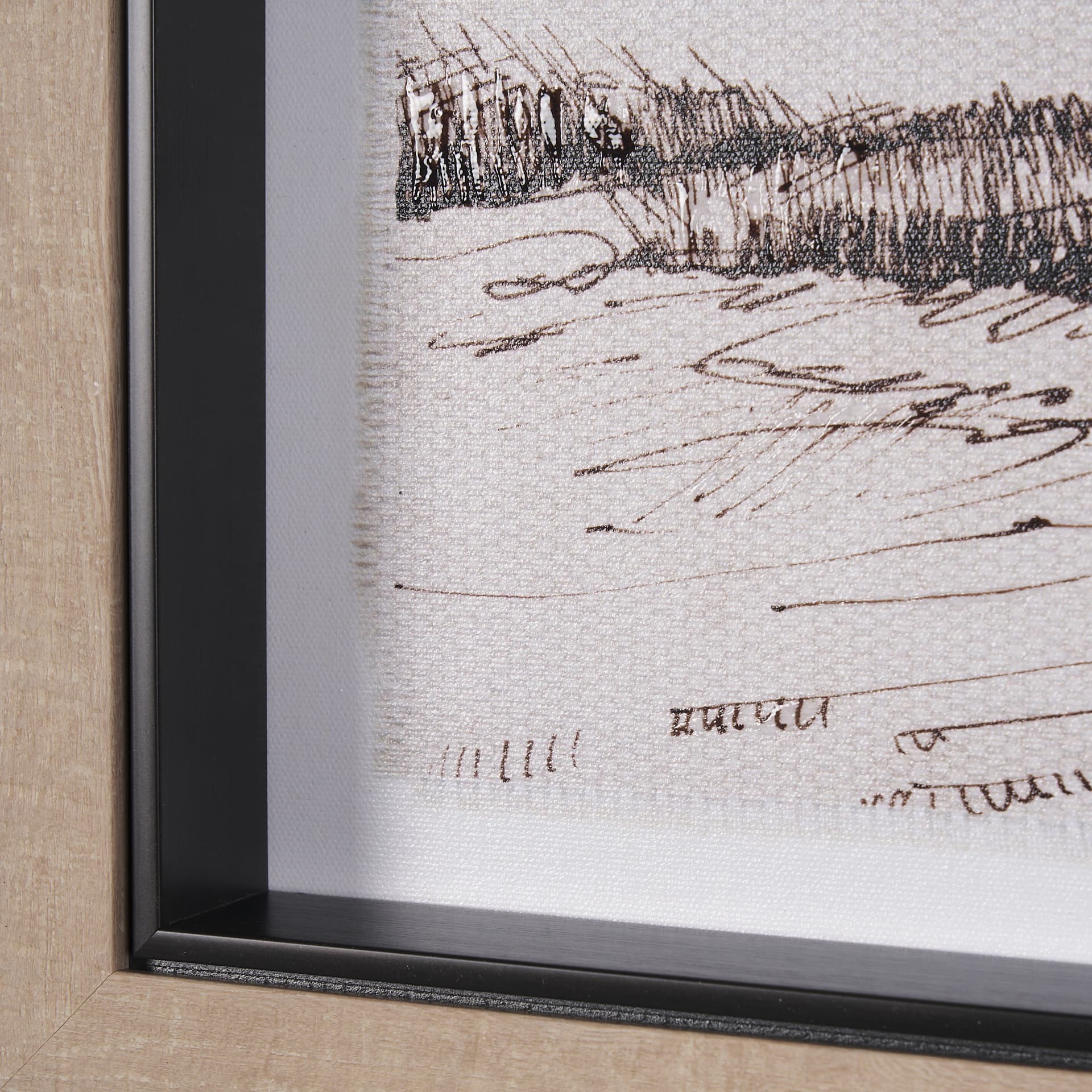 On the Shore I by Mercana Studio a Hand Embellished Textured Framed Art Print — product photograph