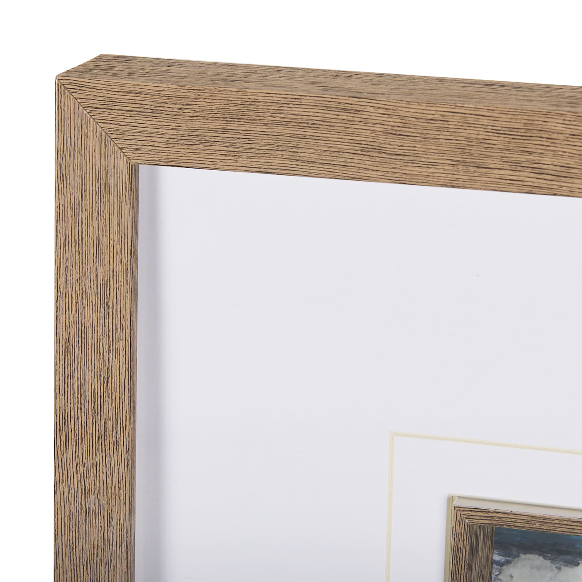 Cloud Bay II by Mercana Studio a Hand Embellished Textured Framed Art Print Matted under Glass — product photograph