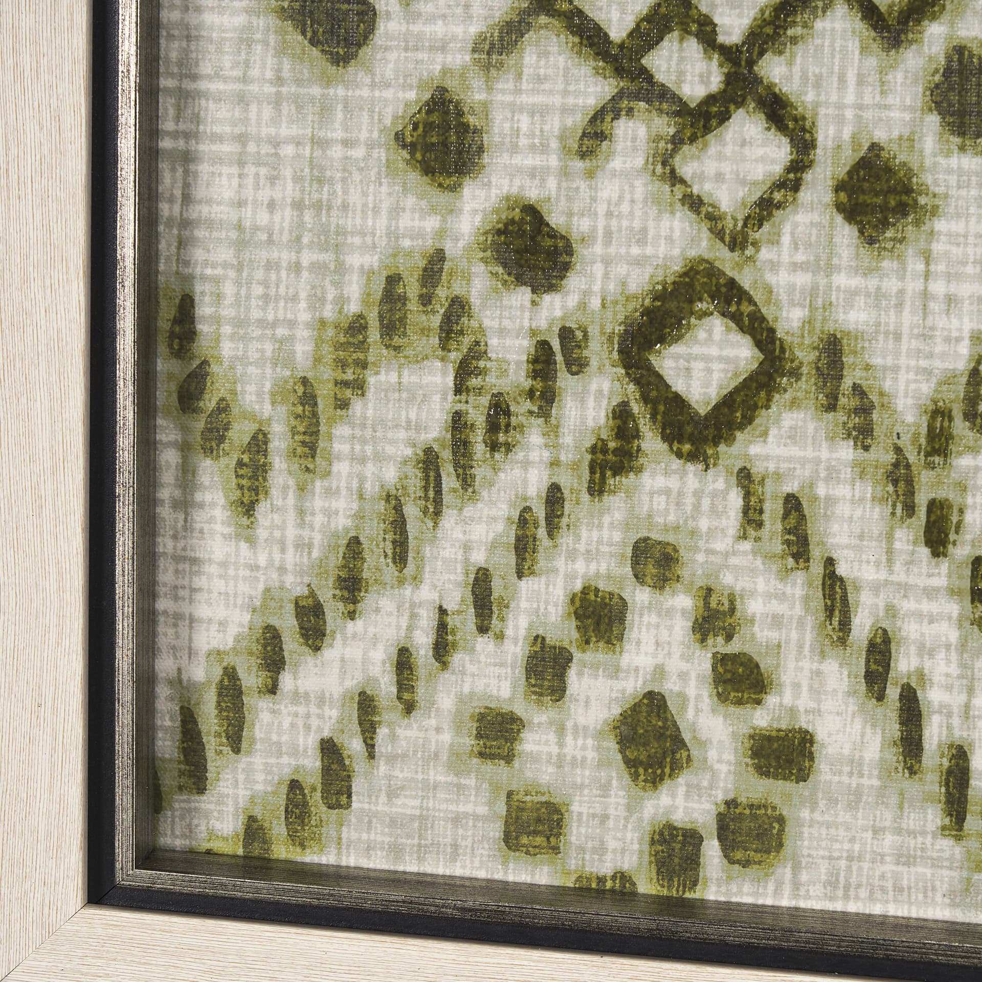 Story Teller II Olive by Mercana Studio a Hand Embelished Textured Framed Art Print — product photograph