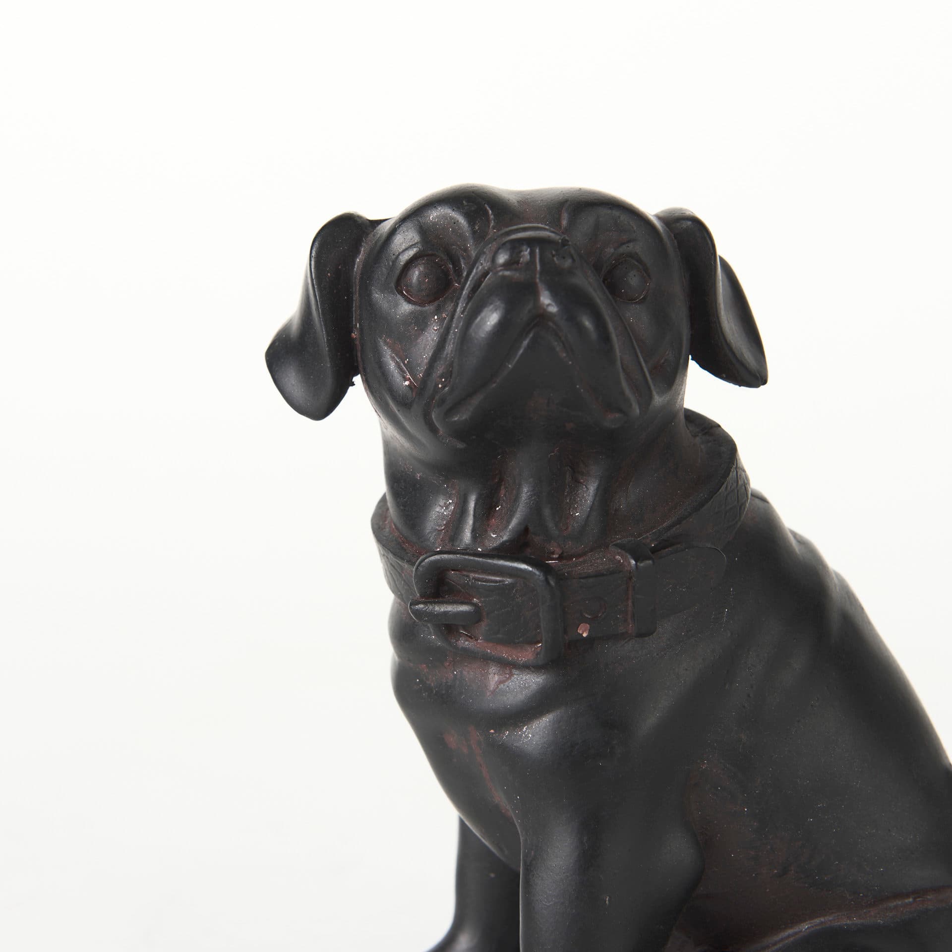 Cadence 4L x 5W Black Resin Pug Dog — product photograph