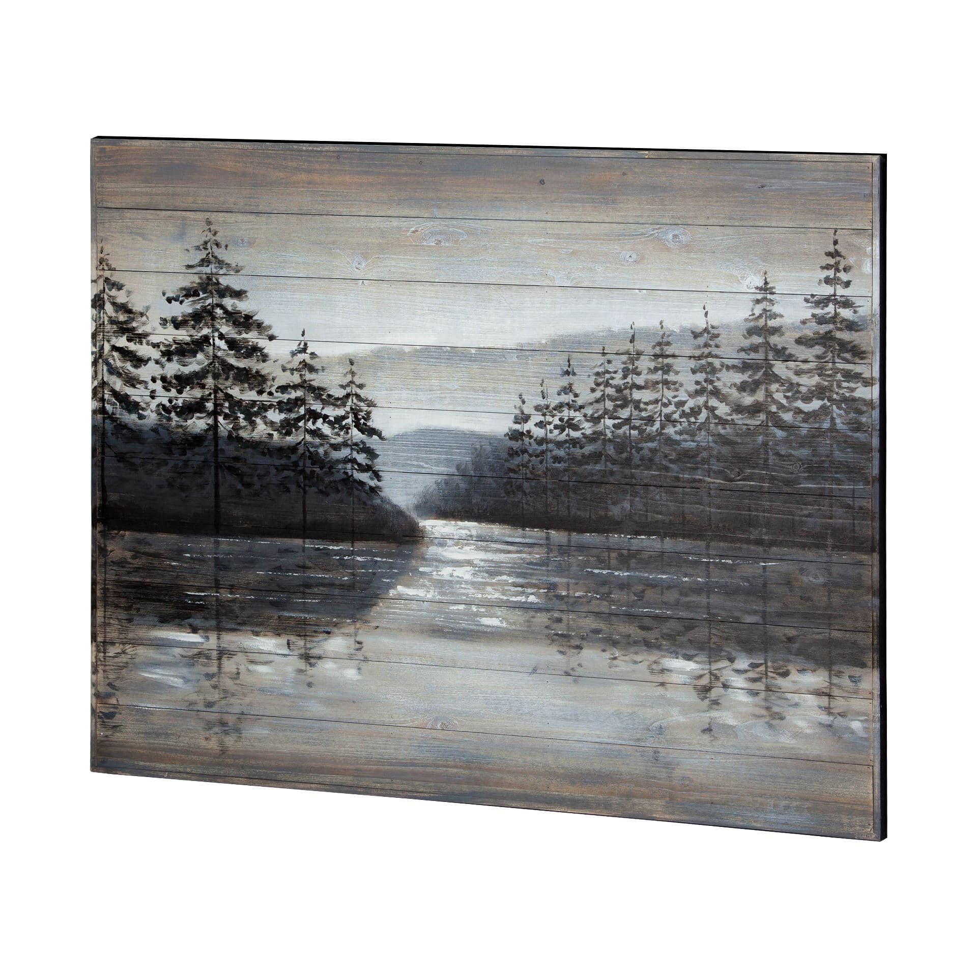 Sunset Narrows 48x36 Original Hand Painted on Wood Oil Painting — product photograph