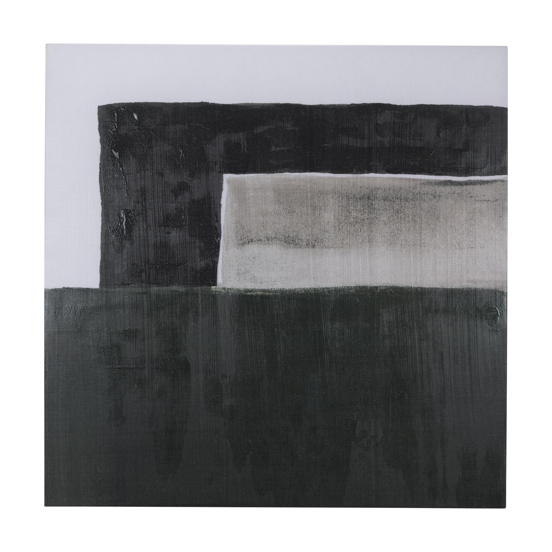 Block II by Mercana Studio a Hand Embellished Textured Canvas — product photograph