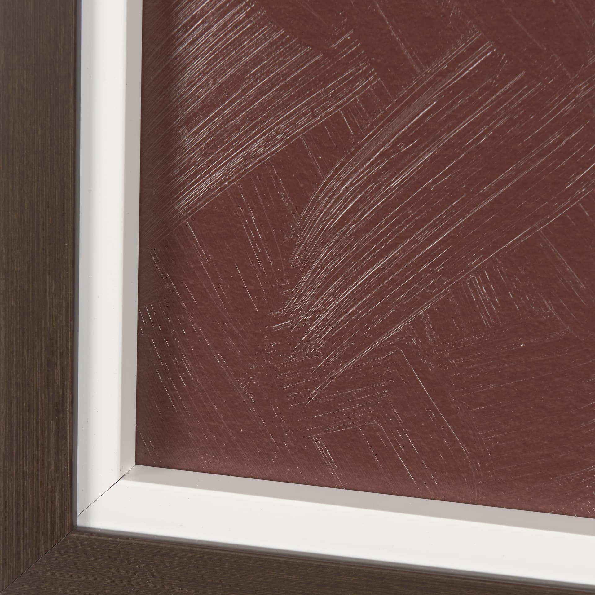 Sienna Silhouette III by Mercana Studio a Hand Embellished Textured Framed Art Print — product photograph