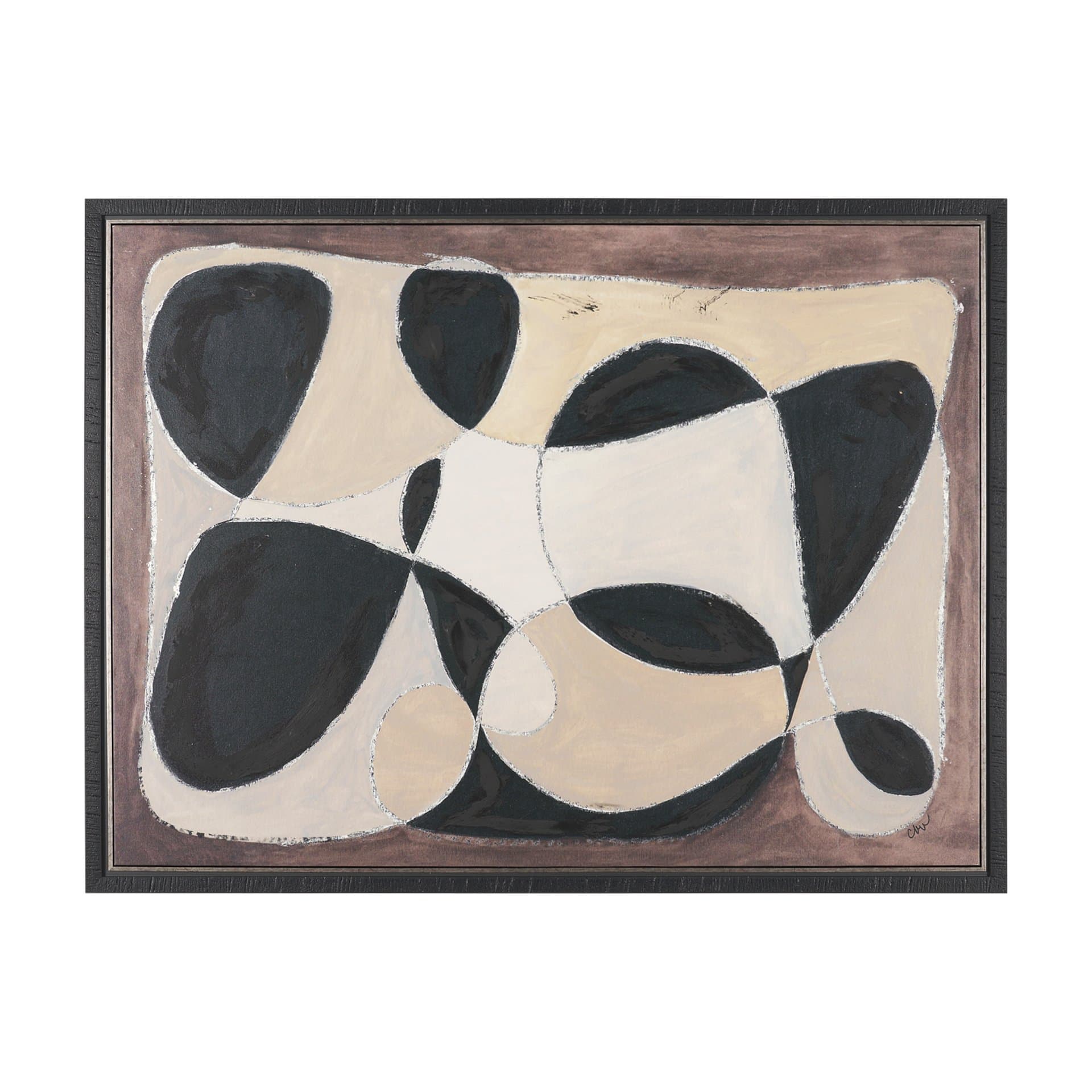 Desert Currents by Cristina Bartl Villa Hand-Embellished Textured Framed Canvas Artwork — product photograph