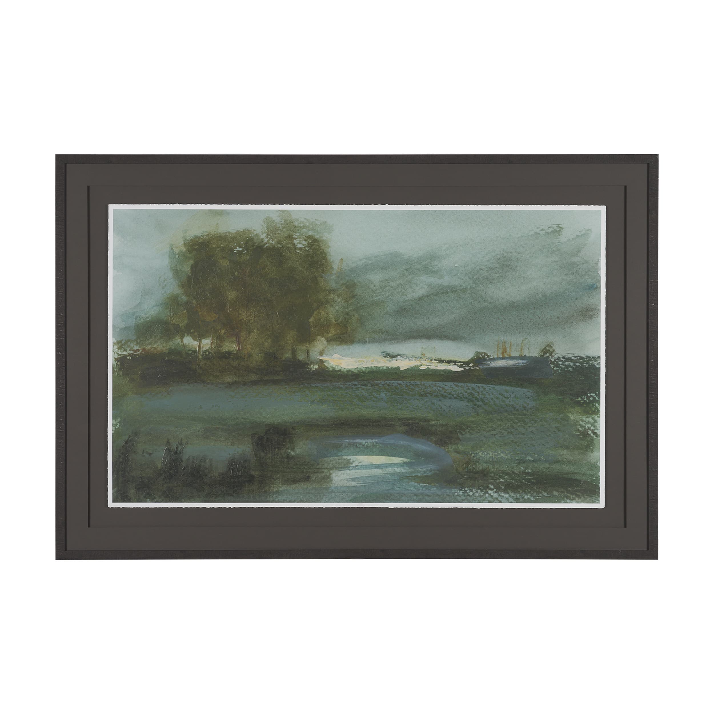 Dusks Shadow by Mercana Studio Hand Embelished Framed Artwork Matted under Glass — product photograph