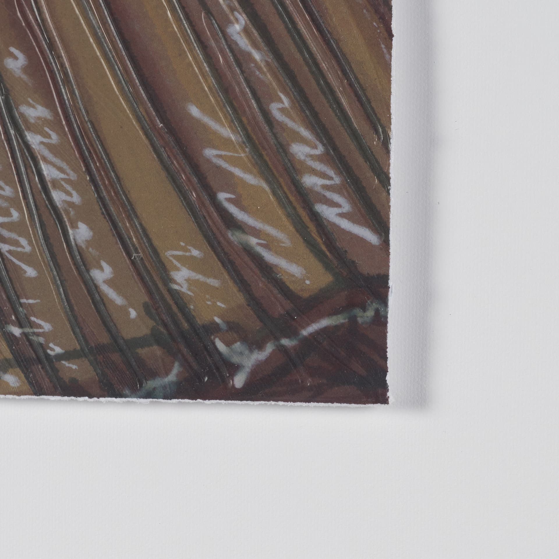 Patterned Silence II by Mercana Studio Hand Embelished Framed Artwork Matted under Glass — product photograph