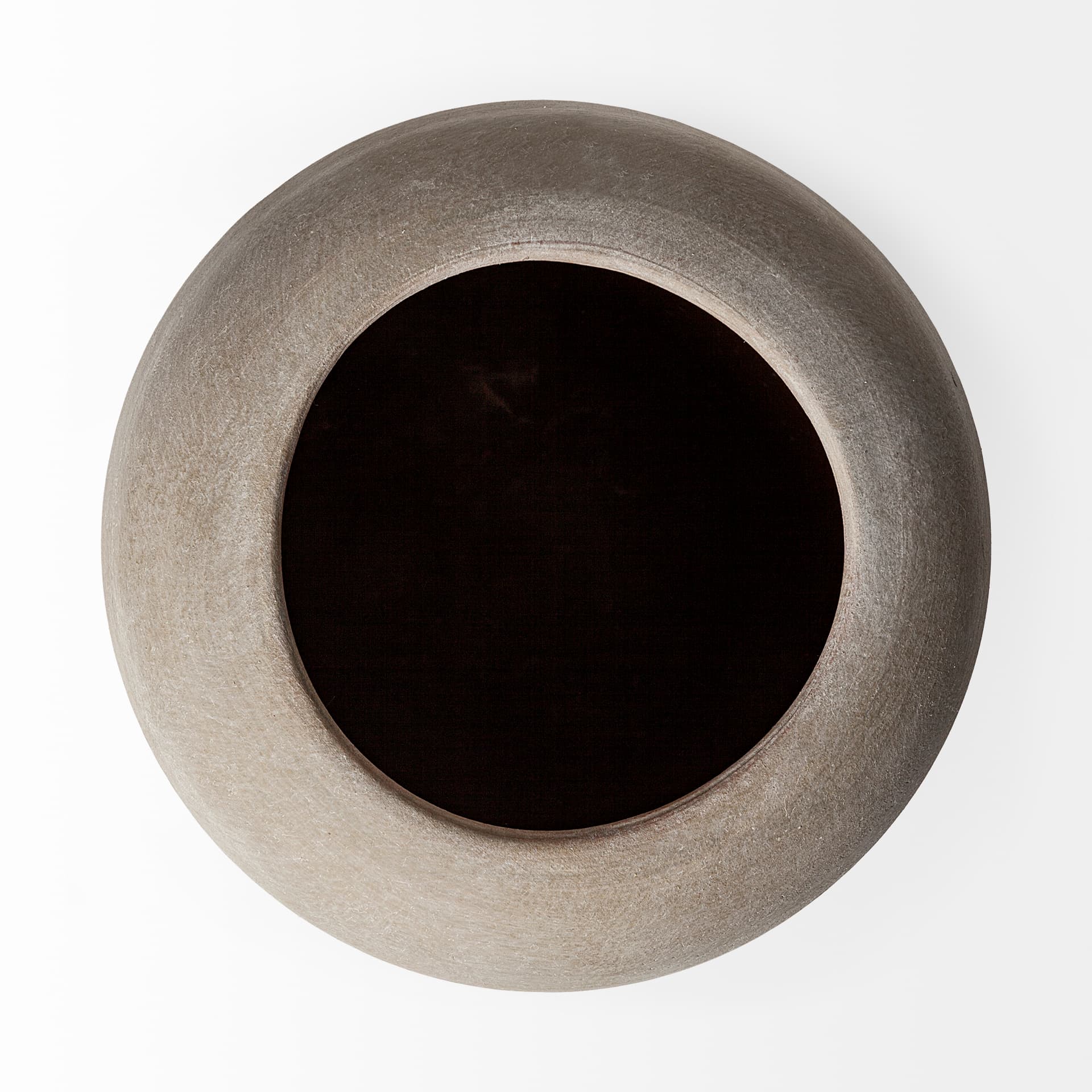 Cove Grey/Brown Ceramic Vase — product photograph