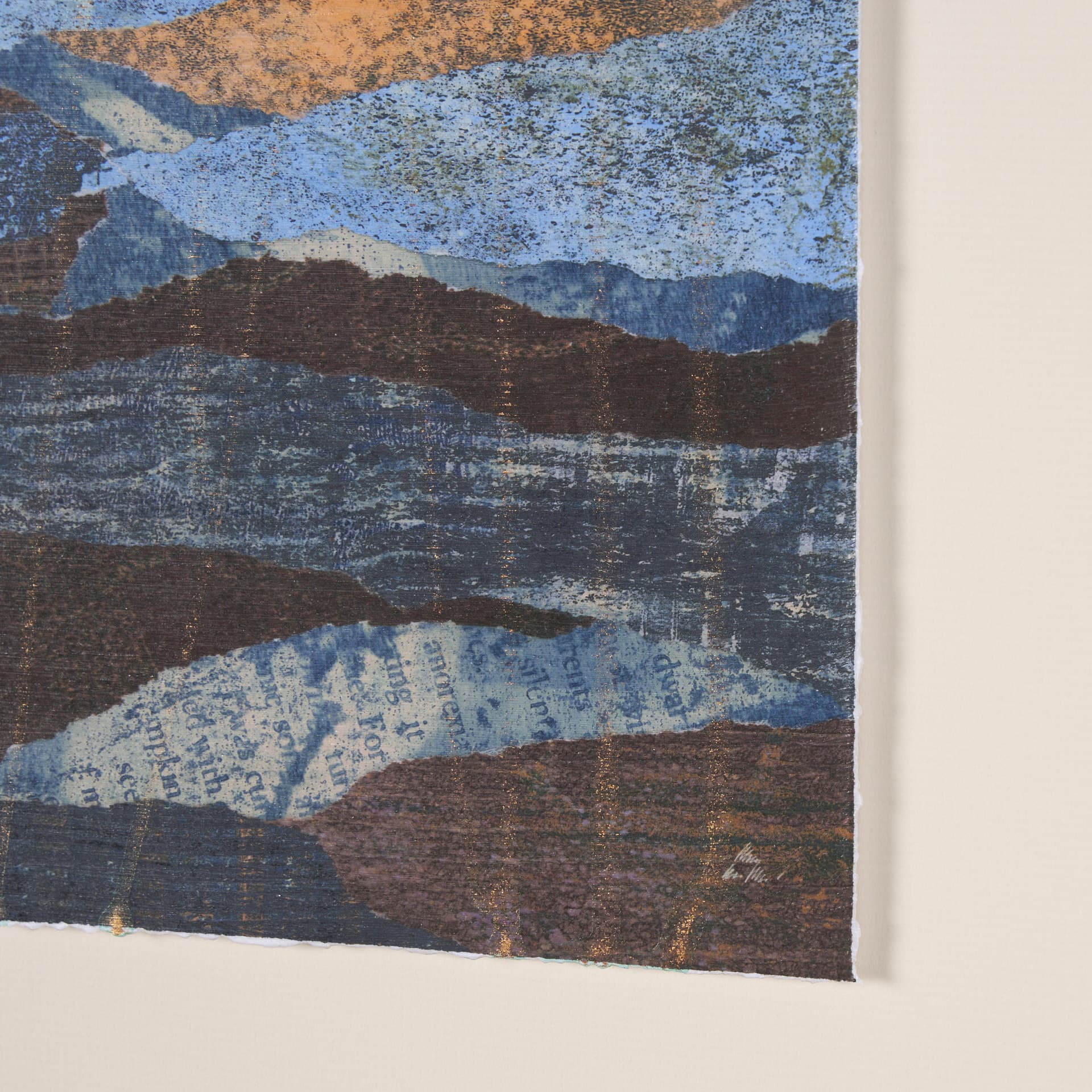 Off In The Distance III by Mercana Studio a Hand Embellished Framed Art Print Matted under Glass — product photograph