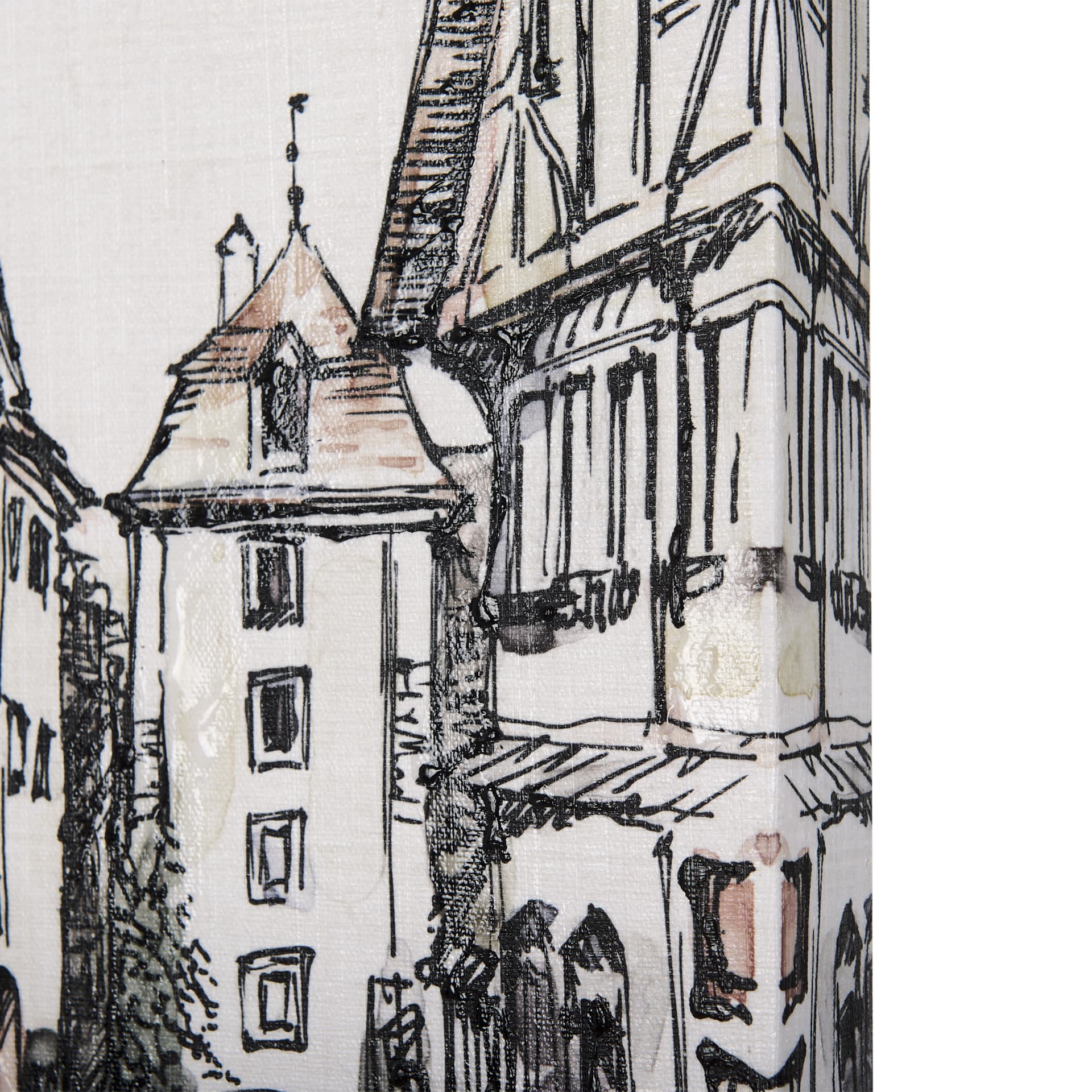 Travel memories I by Mercana Studio a Hand Embellished Textured Canvas — product photograph