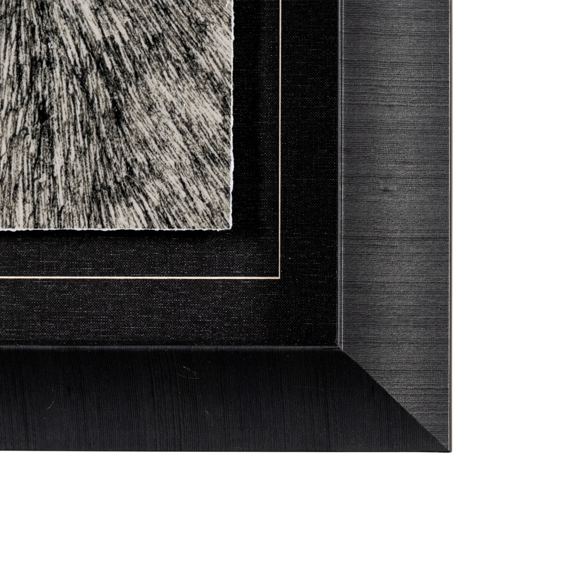 Three is a Crowd I by Mercana Studio a Hand Embellished Textured Framed Art Print Matted under Glass — product photograph