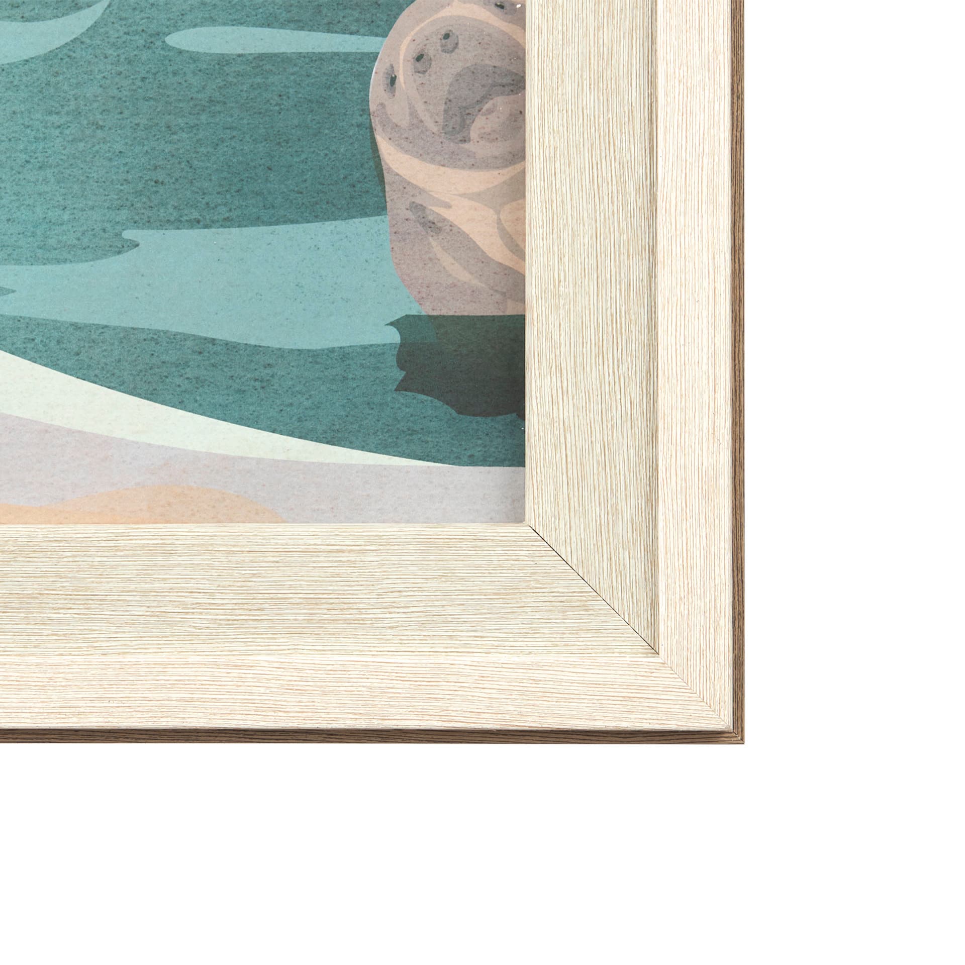 Florida Go USA (XL) by Mercana Studio a Hand Embellished Decograph Framed Art Print under Glass — product photograph