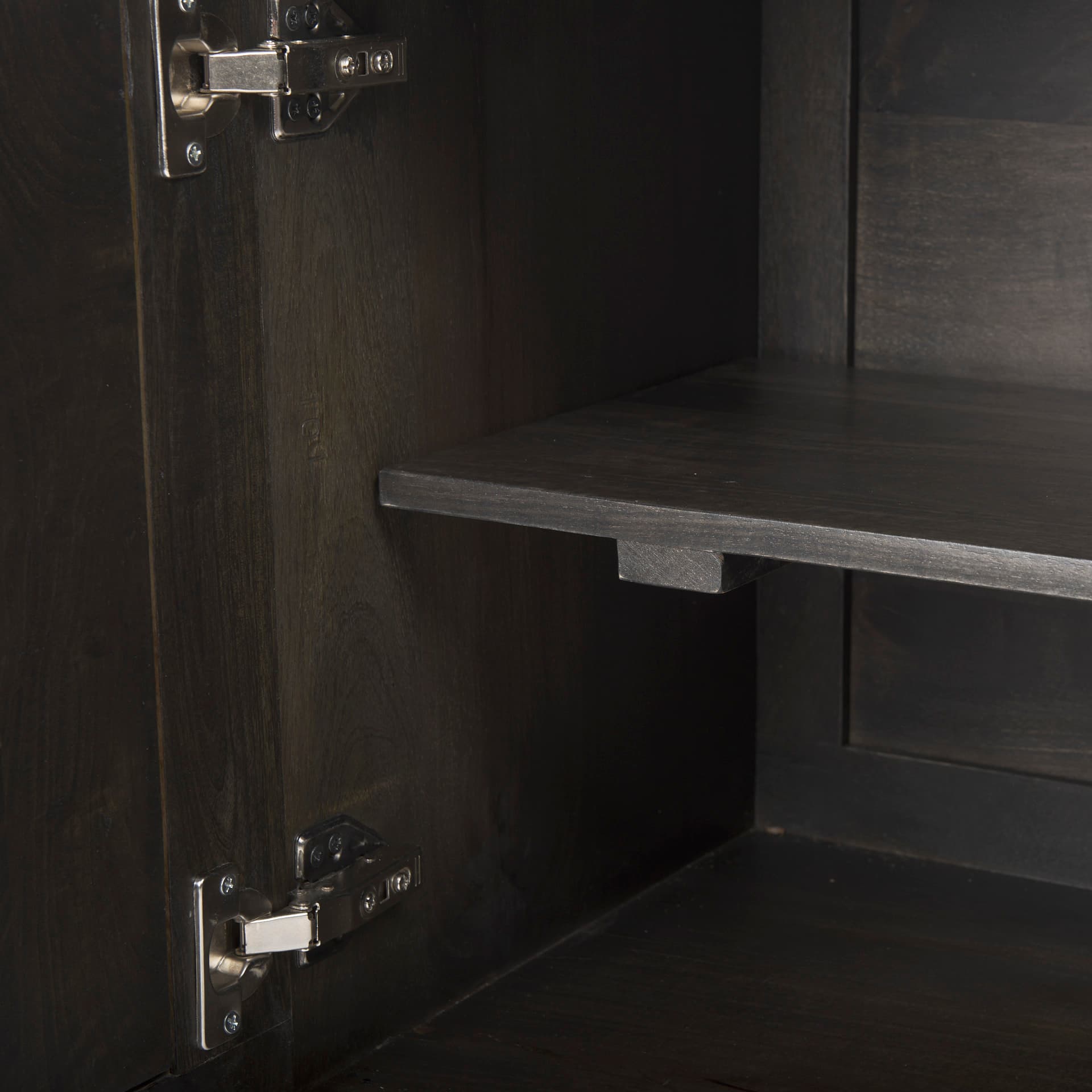 Darwin Dark Brown Wood 2 Door Accent Cabinet — product photograph