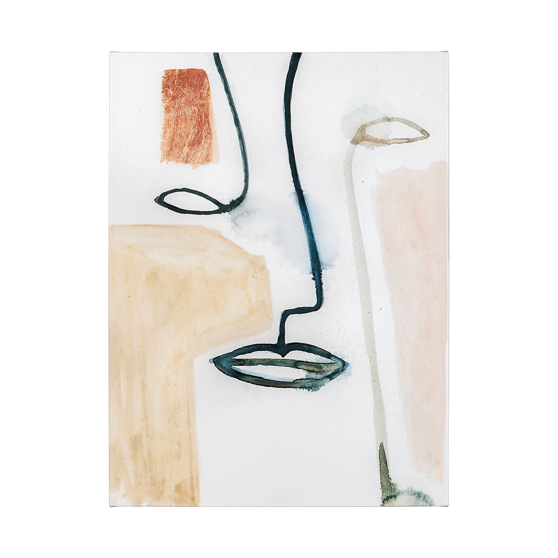 Masque I by Victoria Barnes a Hand Embellished Textured Canvas — product photograph